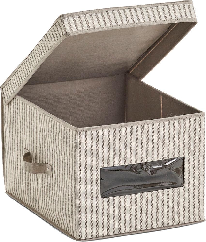 Zeller Present Aufbewahrungsbox »Stripes«, Vlies, beige