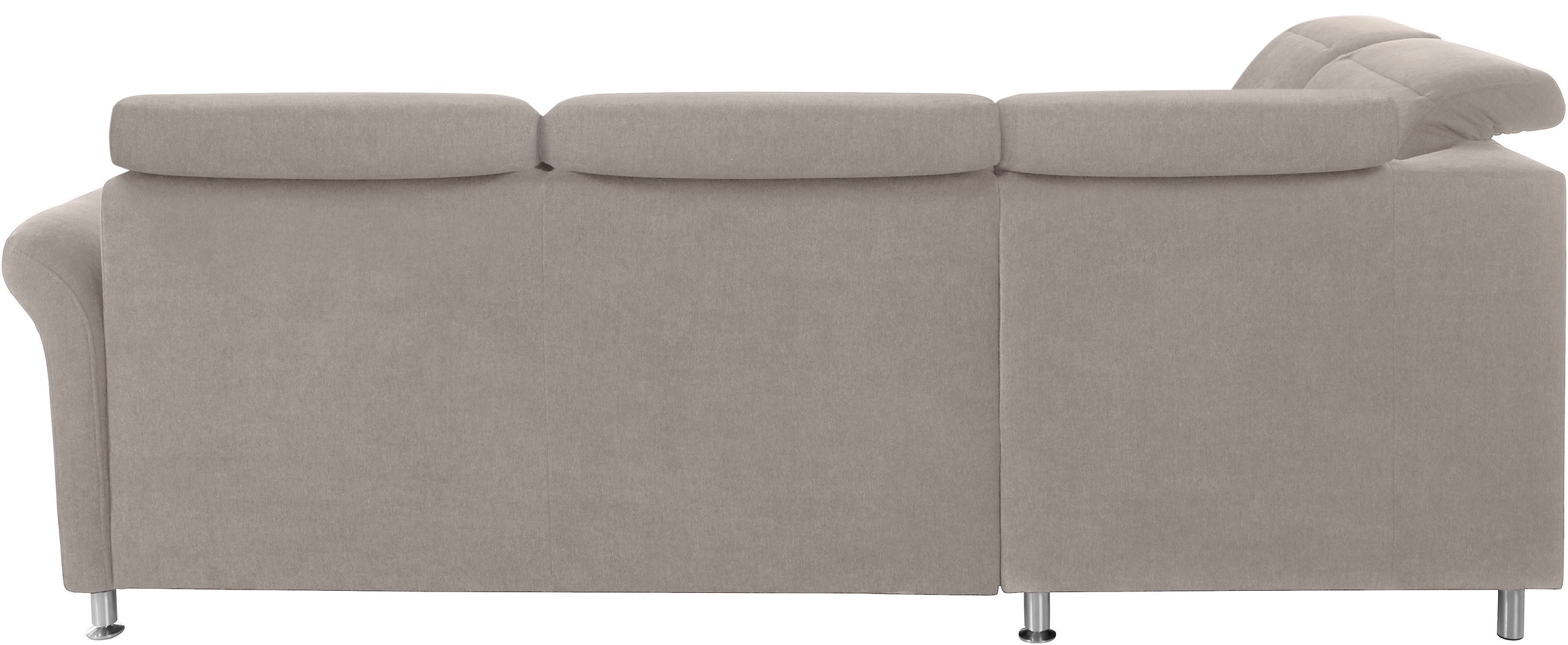 sit&more Ecksofa »Darwin L-Form«, inklusive Federkern, wahlweise mit Kopfteilverstellung, Bettfunktion