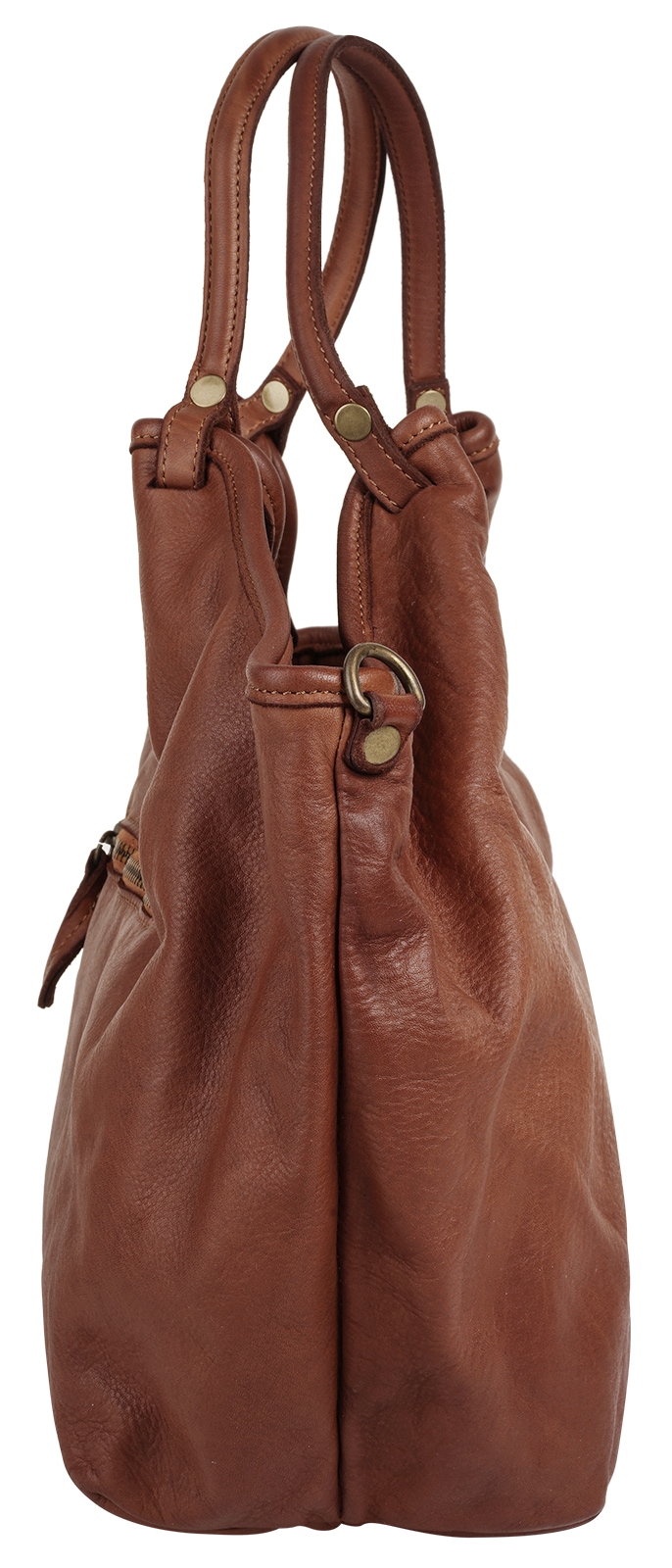 Samantha Look Henkeltasche, echt Leder, Made in Italy