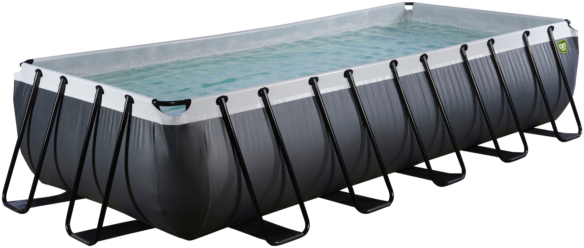 EXIT Framepool, (Set, 3 tlg.), BxLxH: 250x540x100 cm, inkl. Sicherheitsleiter, Sandfilteranlage