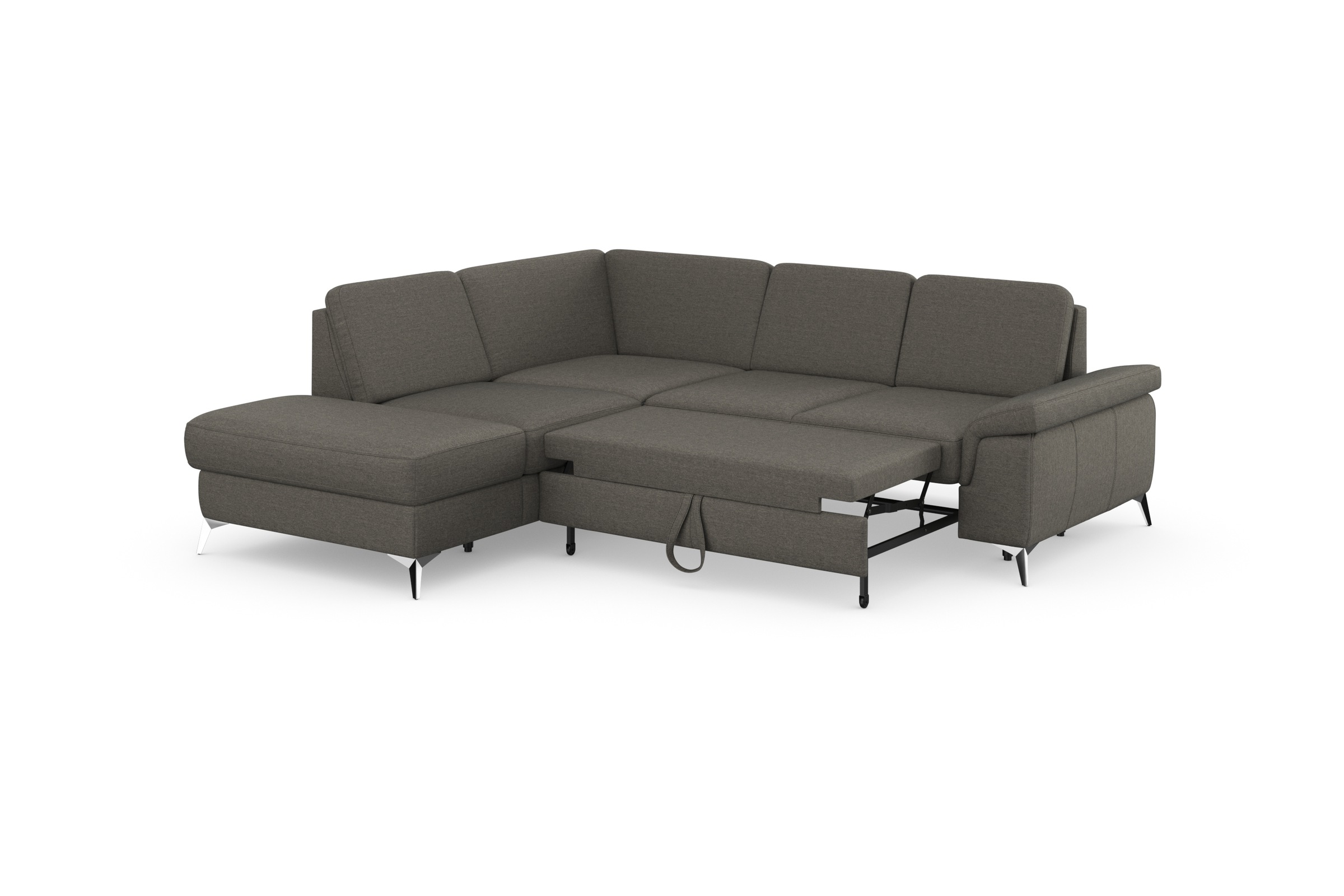 sit&more Ecksofa »Padua L-Form«, inklusive Sitztiefenverstellung, Armteilfunktion und Federkern