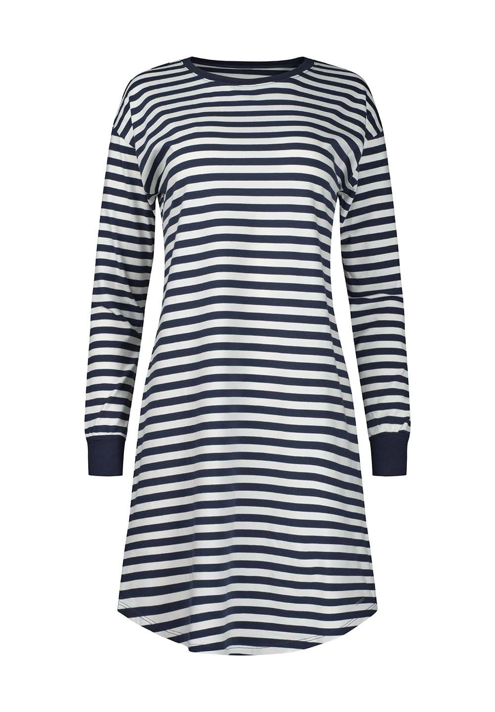 Skiny Sleepshirt »Night In Mix & Match« mit Rundhalsausschnitt, langärmelig, Cotton-Mix, bequem