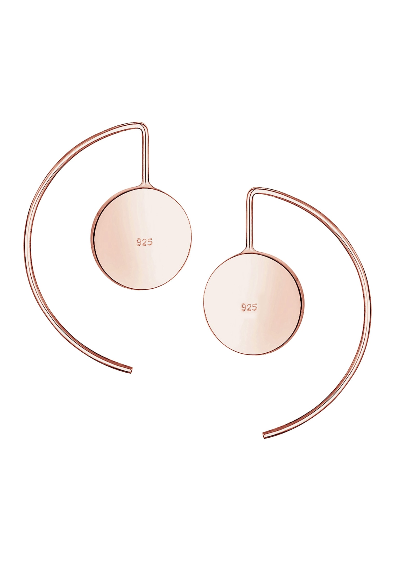 Elli Paar Ohrhänger »Ohrhänger lang 925 Sterling Silber Rosegold«