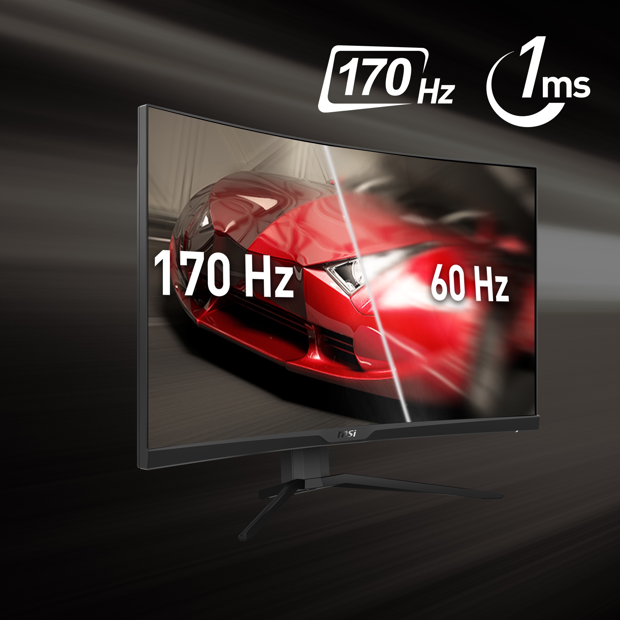 MSI Curved-Gaming-LED-Monitor »G322CQP«, 80 cm/31,5 Zoll, 2560 x 1440 px, WQHD, 1 ms Reaktionszeit, 170 Hz