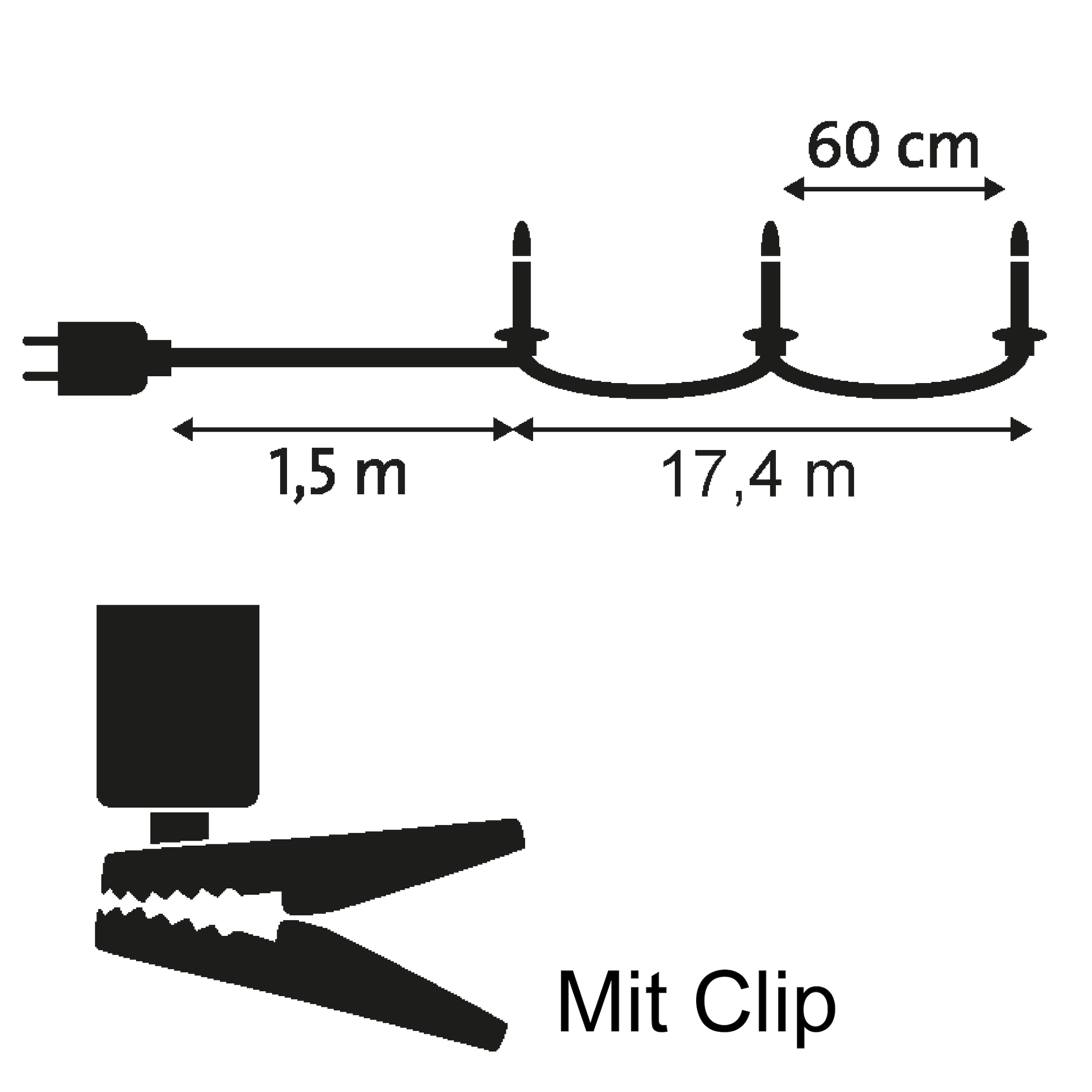 IC Winterworld LED-Christbaumkerzen 30 Stk.-flammig
