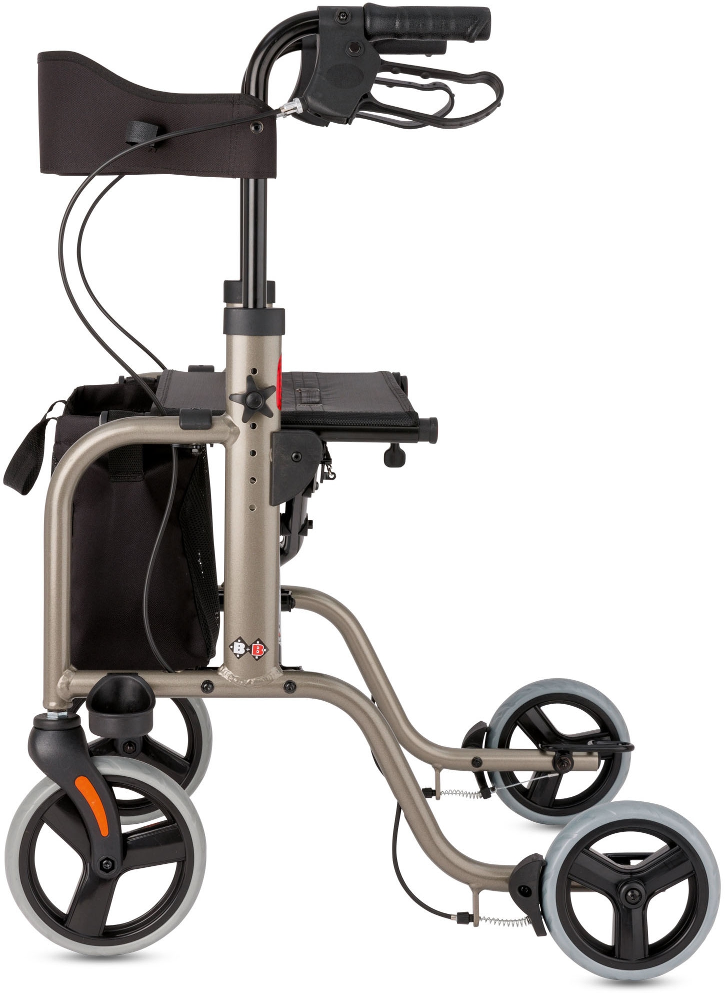 Bischoff & Bischoff Rollator »RL-Smart«, faltbar – Leichtgewicht für innen und außen mit Tasche und Stockhalter