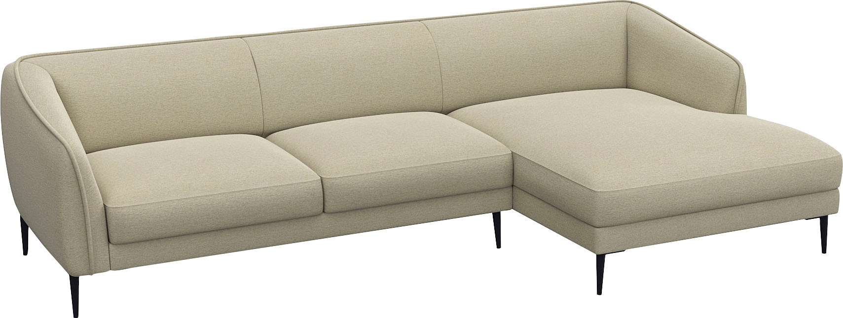 FLEXLUX Ecksofa »Belle Designsofa, L-Form, B/T 288/149 cm«, Skandinavisches günstig online kaufen
