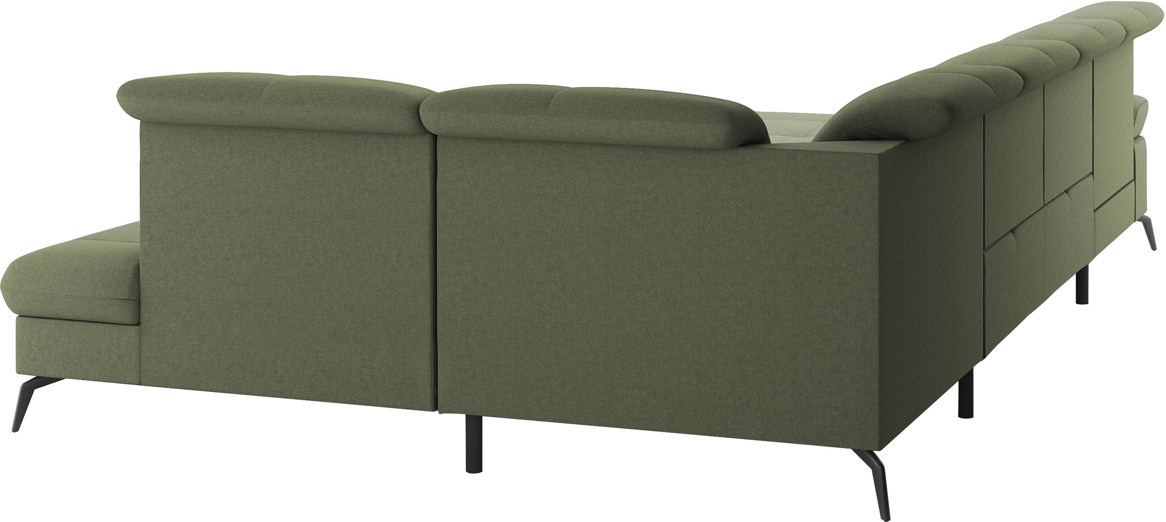 sit&more Wohnlandschaft »Amica, U-Form, inkl. Sitztiefenverstellung und Armteilverstellung«, wahlweise mit Kopfteilverstellung, Bettfunktion und Bettkasten