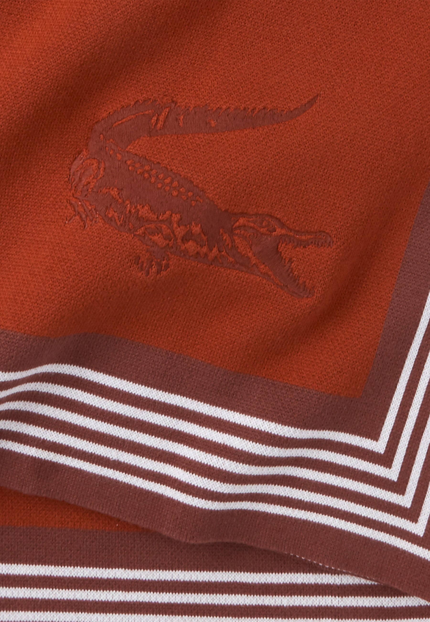 Lacoste Plaid »LFRAME« mit Label-Applikationen