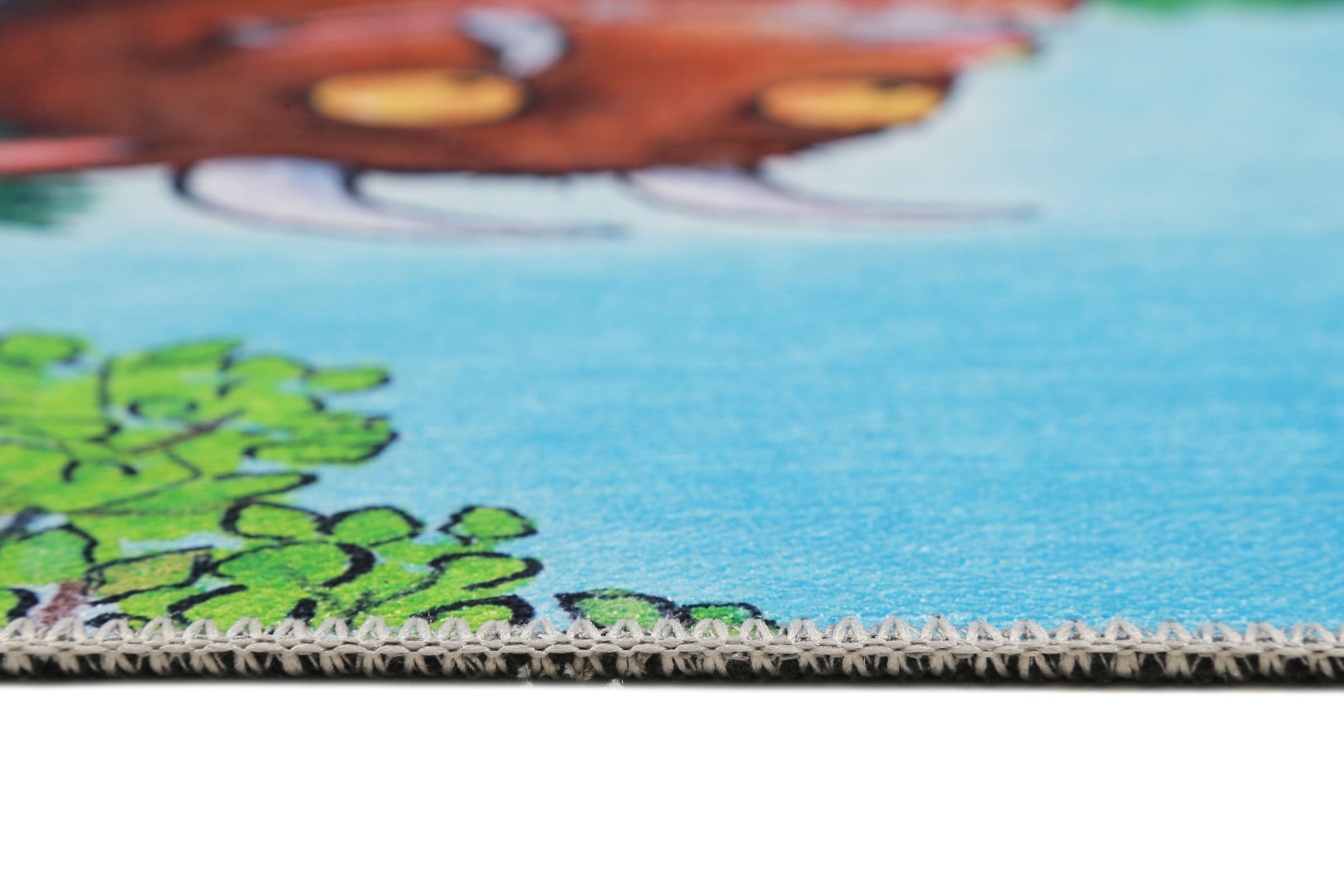 DER GRÜFFELO Kinderteppich »Mouselo GR-0170«, rechteckig, 6 mm Höhe, aktueller Grüffelo Teppich, Kurzflor mit hohem Baumwollanteil