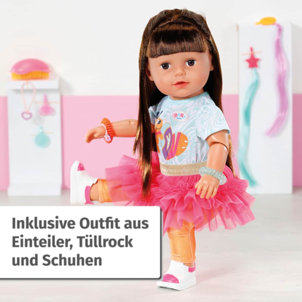 Baby Born Stehpuppe »Style&Play, Sister brünett, 43 cm«