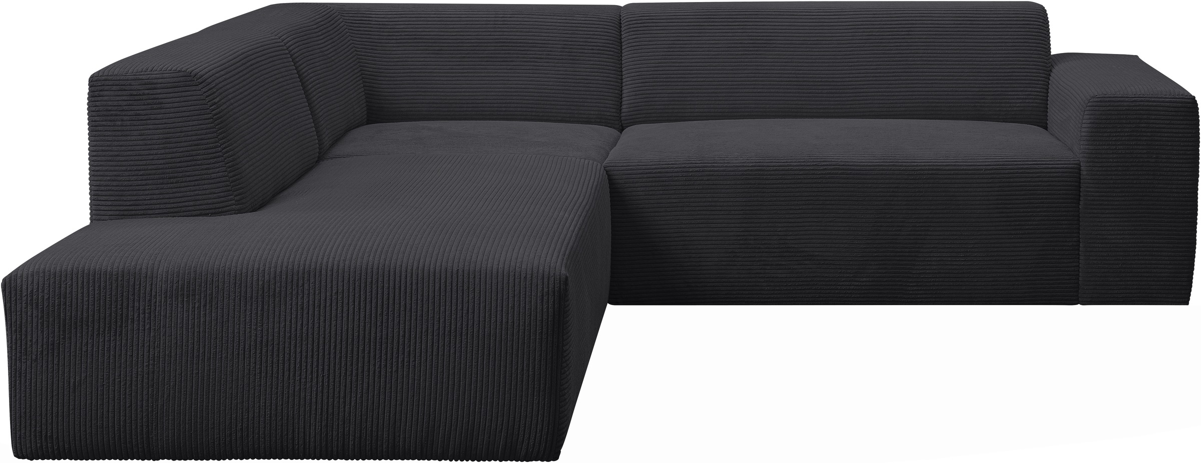 WERK2 Ecksofa »Zeus-M, tolles Sofa mit schönen Details, L-Form« Curvy Trend günstig online kaufen