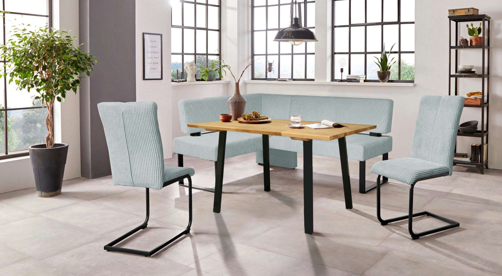 Home affaire Freischwinger »Oliver« (Set) 2 Stk. Cord Stuhl belastbar bis 1 günstig online kaufen
