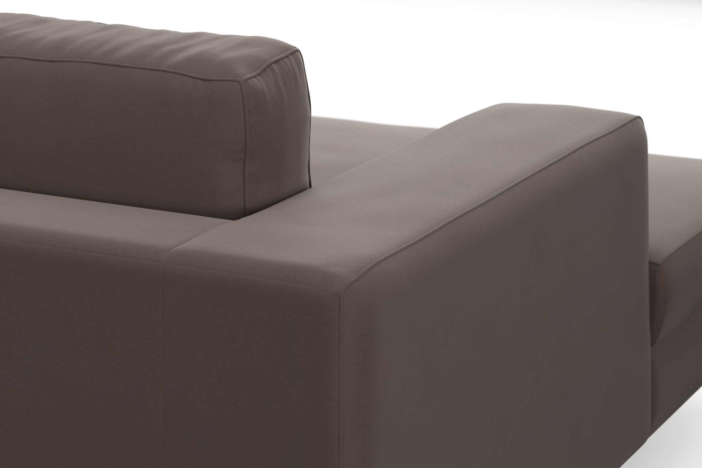 DOMO collection Wohnlandschaft »Modica U-Form«, XXL, in moderner Optik mit, 2 großzügigen Recamieren, auch in Cord