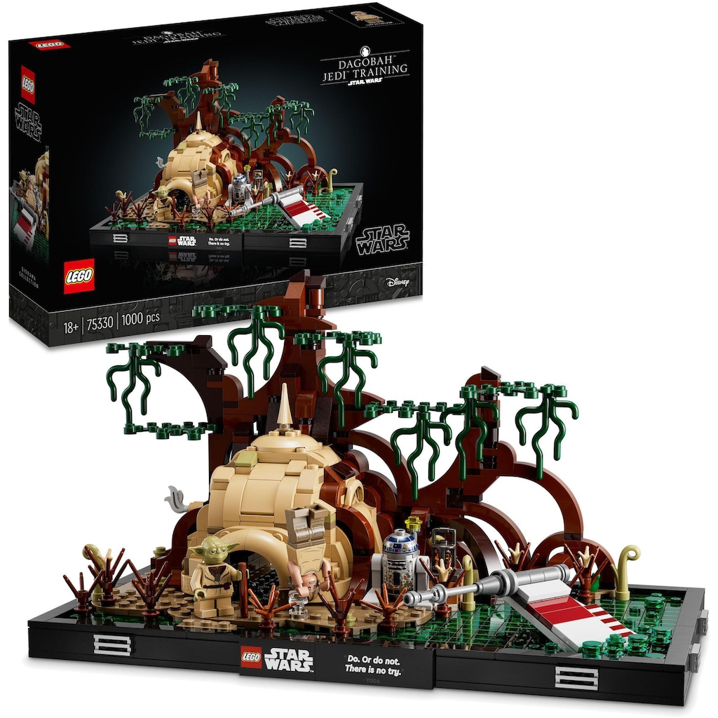 LEGO® Konstruktionsspielsteine »Jedi™ Training auf Dagobah™ – Diorama (75330), LEGO® Star Wars™«, (1000 St.), Made in Europe