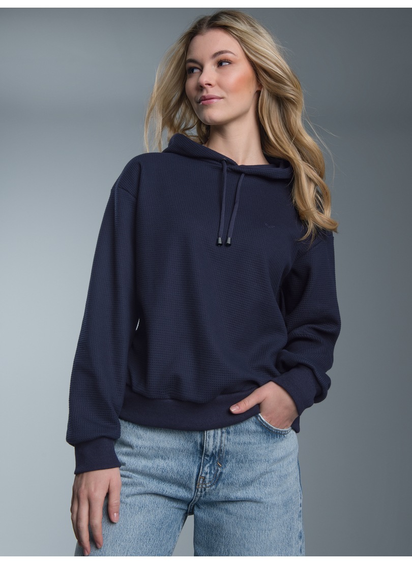 Trigema Kapuzensweatshirt »TRIGEMA Cropped Hoodie in Waffeloptik«