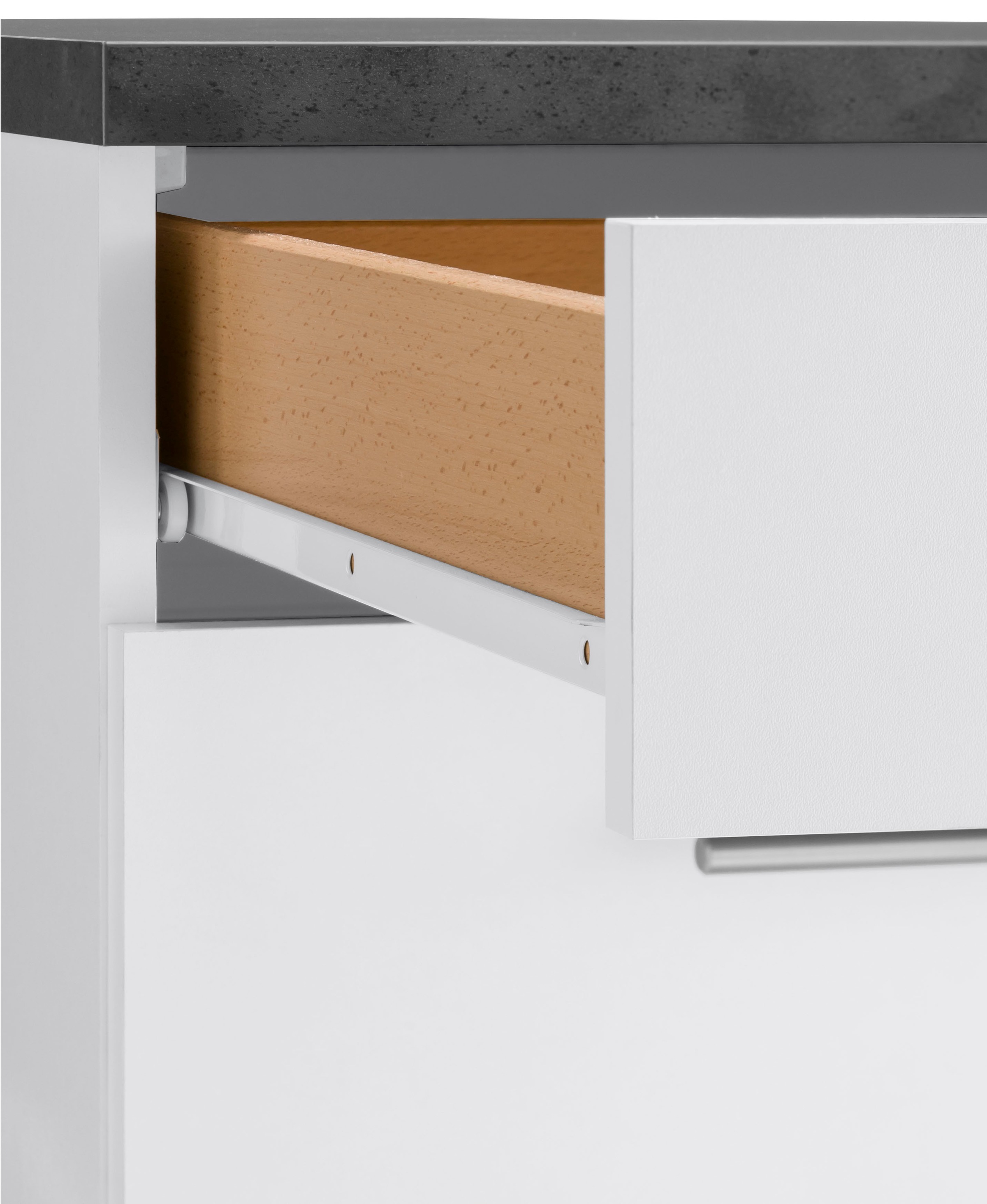 OPTIFIT Küchenzeile »Mini«, Breite 210 cm, wahlweise mit E-Geräten, mit Arbeitsplatte
