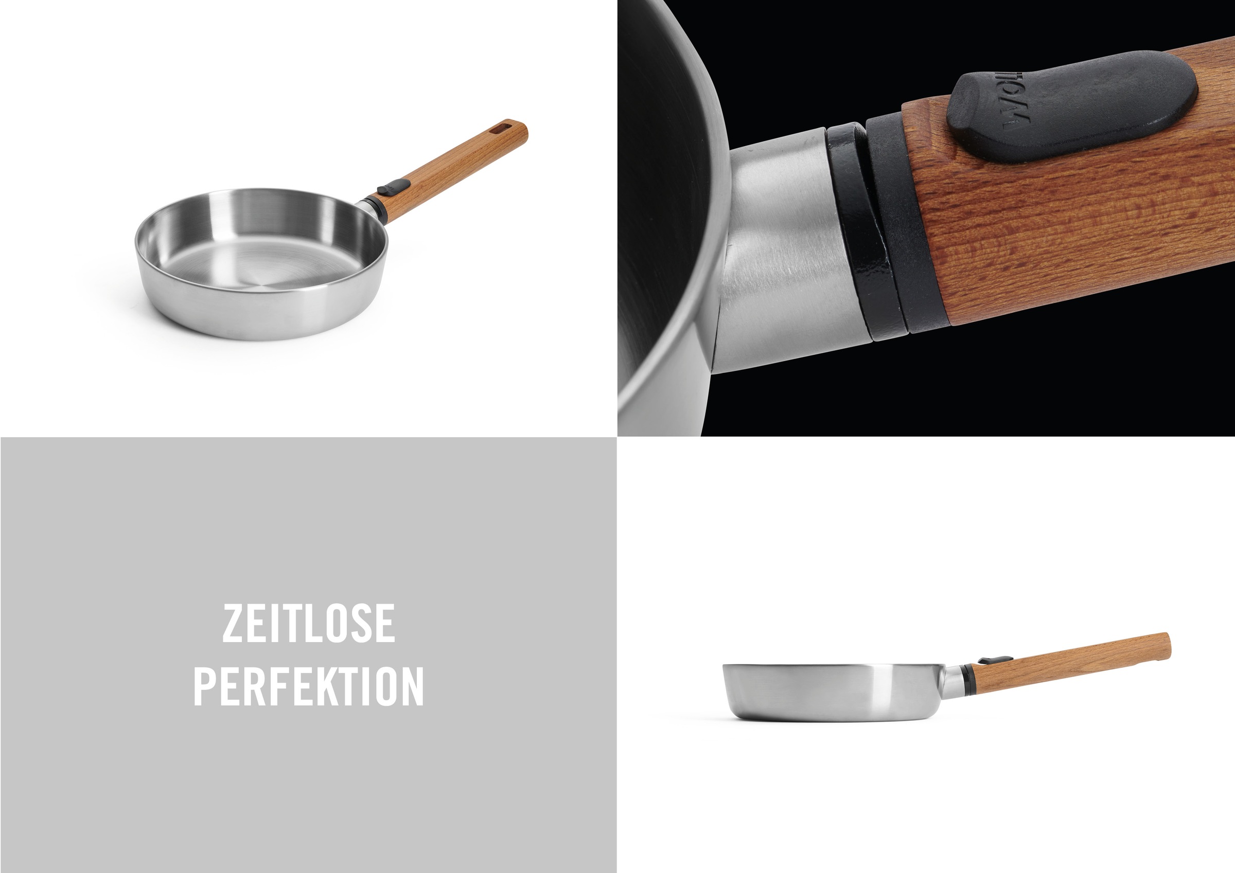 WOLL Bratpfanne »Logic Steel« Edelstahl 18/10 1 Stk. tlg. 5-Schicht-Aufbau günstig online kaufen