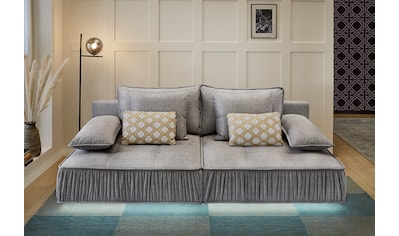 Places of Style Big-Sofa, mit indirekter LED-Ambiente-Beleuchtung, schwebender Optik... kaufen