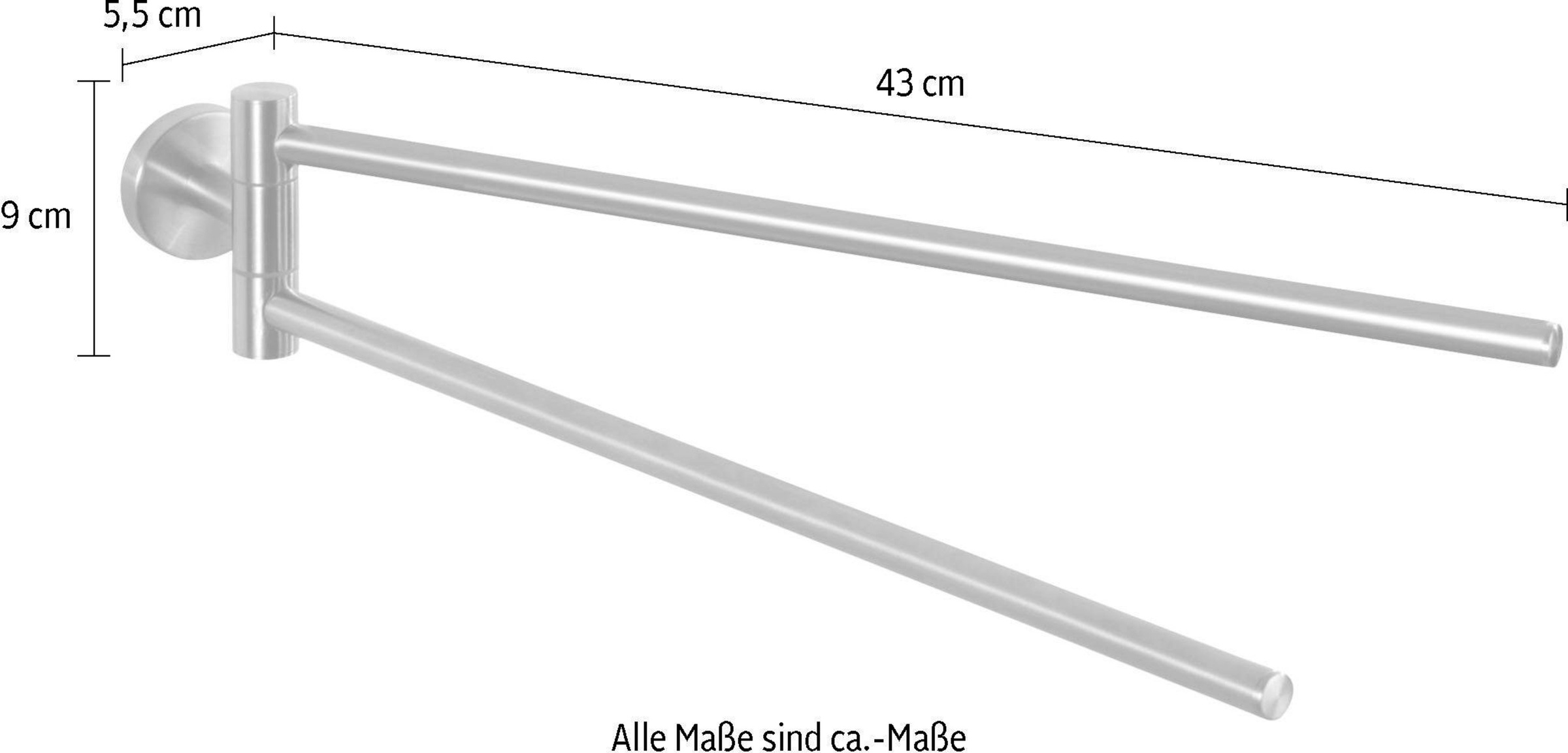 WENKO Handtuchhalter »Bosio«, mit 2 Armen