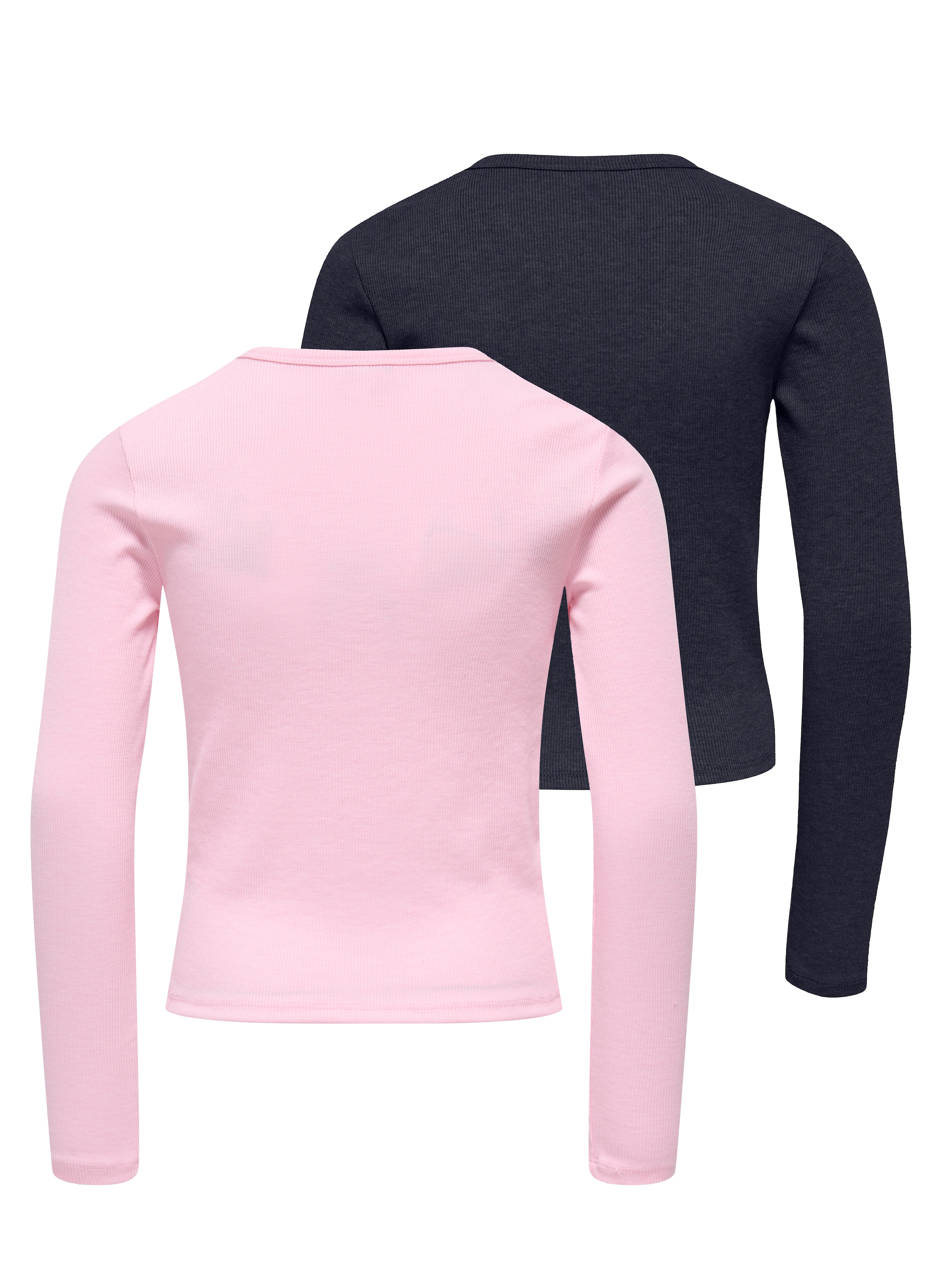 KIDS ONLY Langarmshirt »KOGELVA JUNE EMB L/S TEE JRS 2-PACK« Packung, 2 Materialmix