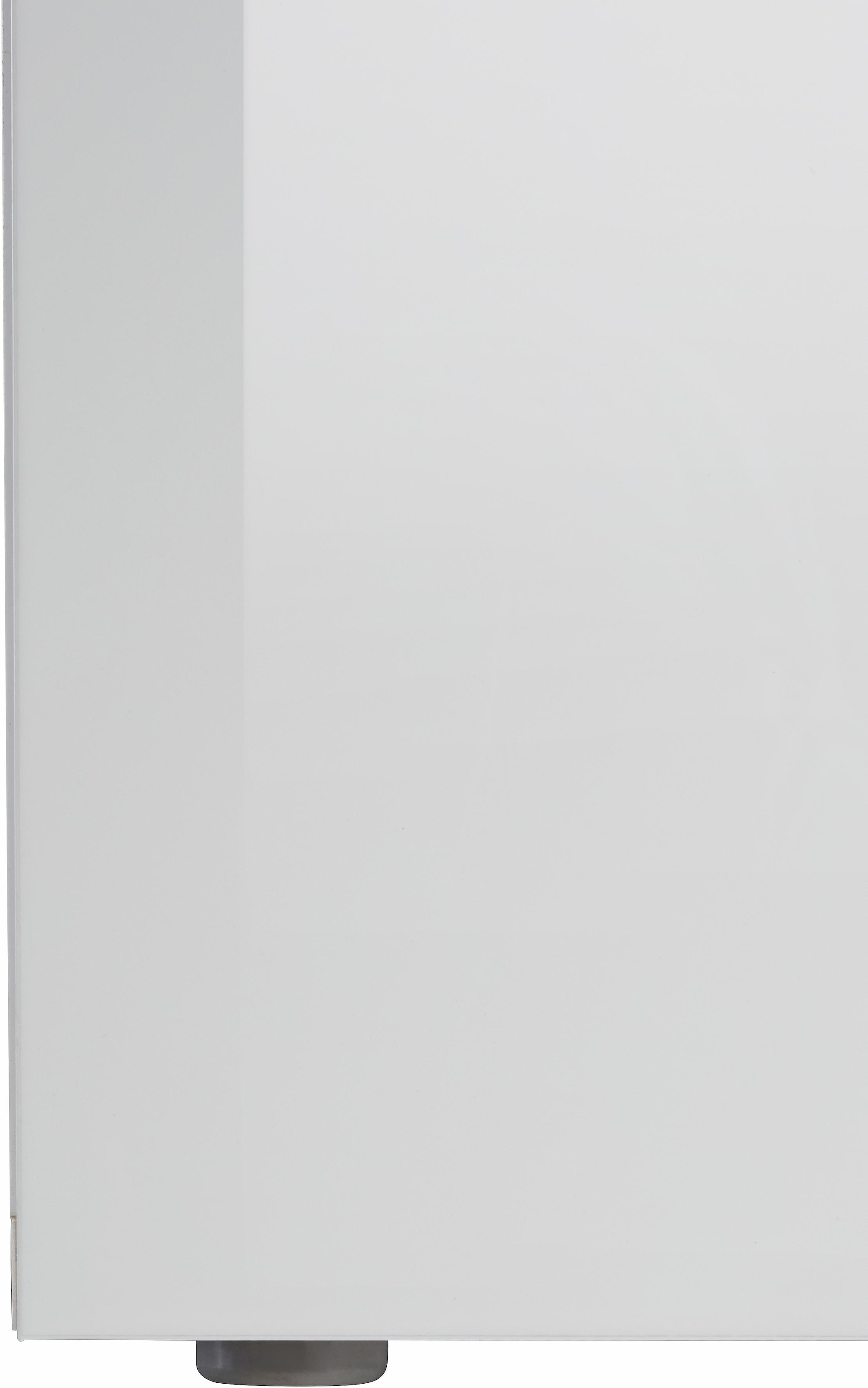 INOSIGN Sideboard »Magic, Kommode, Schrank, Kredenz«, mit 4 Türen, 4 Schubkästen sowie alufarbenen Softgriffen, Breite 240cm