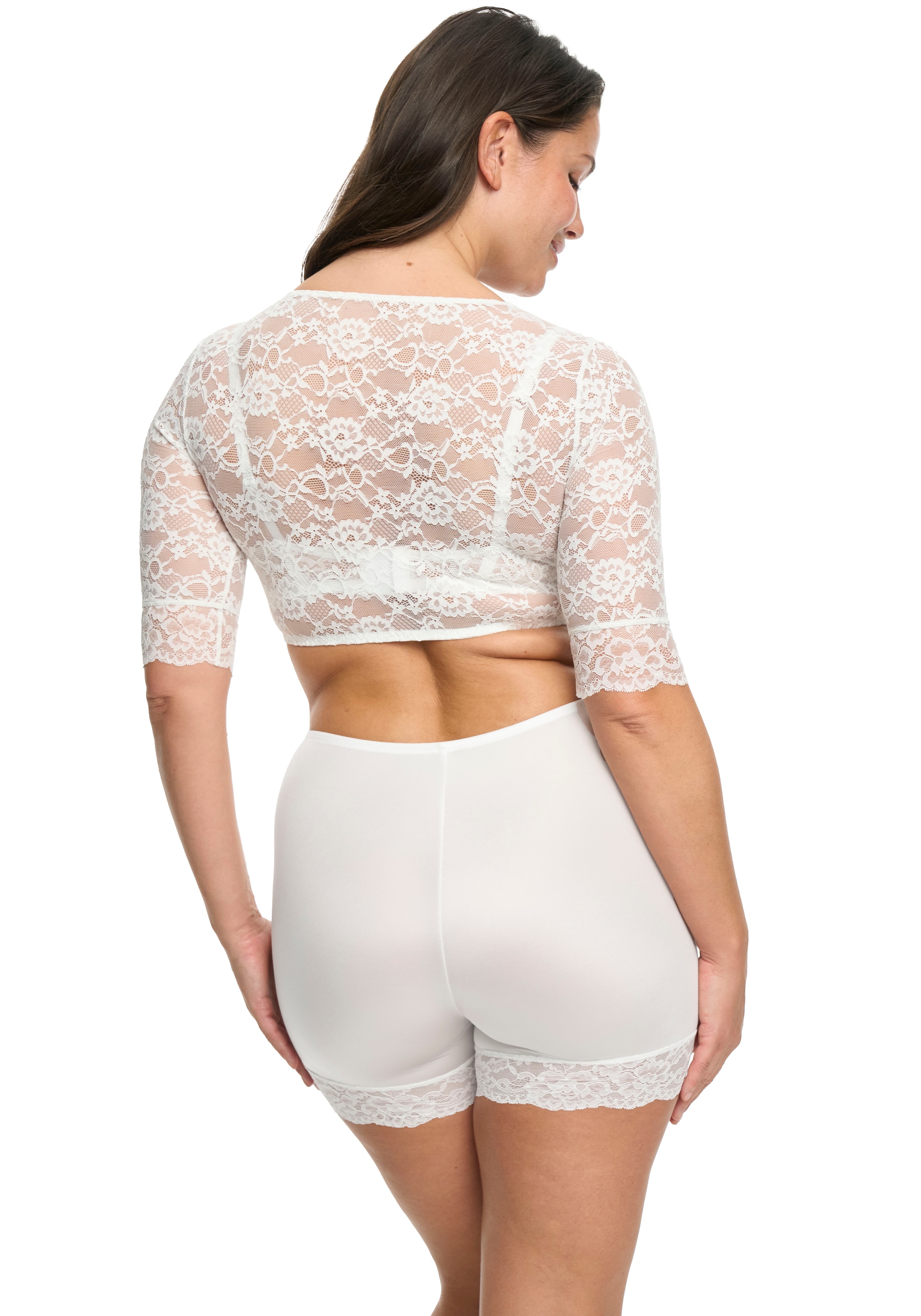 Susa Blusentop, mit floraler Spitze