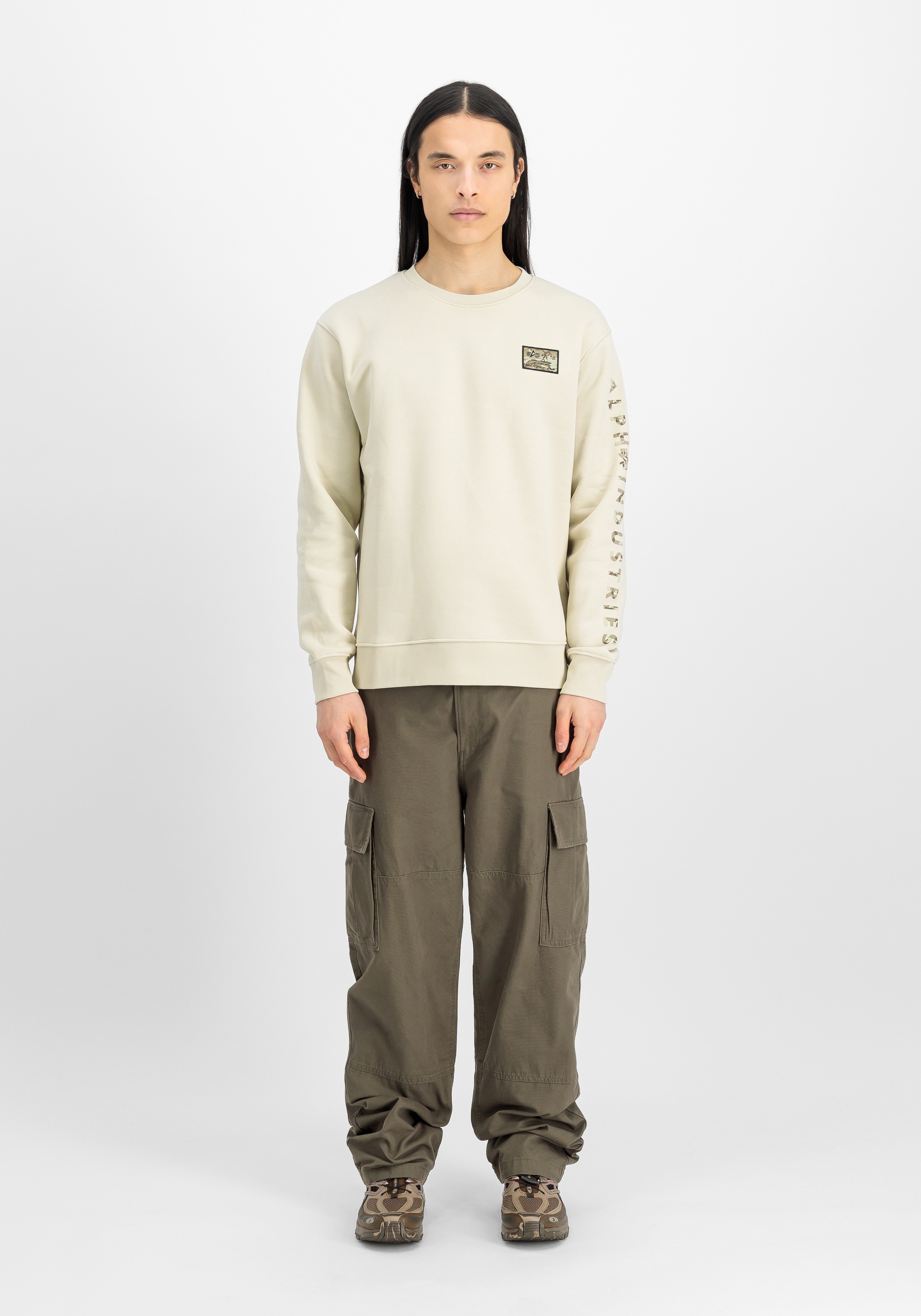 Alpha Industries Sweater »Alpha Industries Men - Sweatshirts Camo Sleeve Sweatshirt«