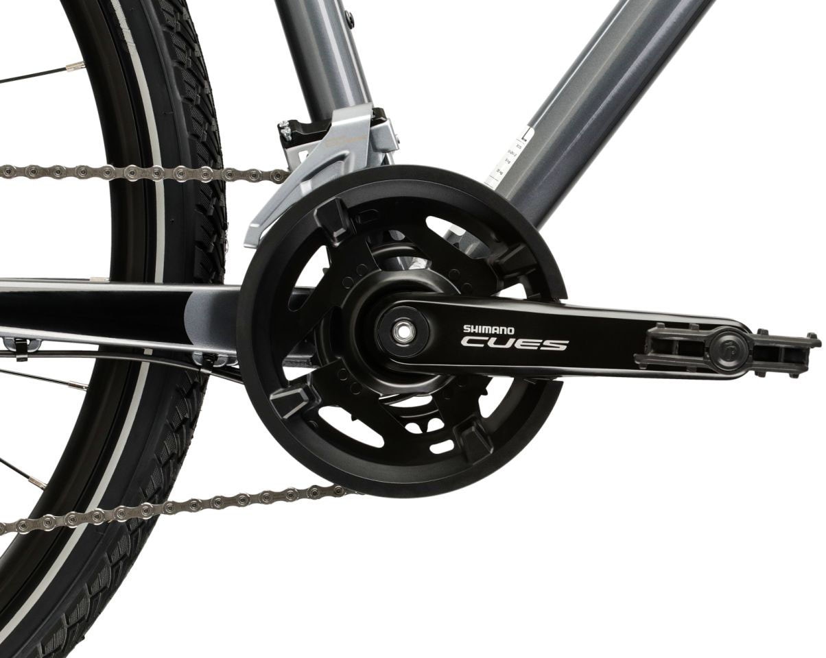 Kross Crossrad »Crossrad Herren 28" Evado 5.0 grau 18 Gänge« 18 Gang Shimano CUES U3020 Schaltwerk Kettenschaltung