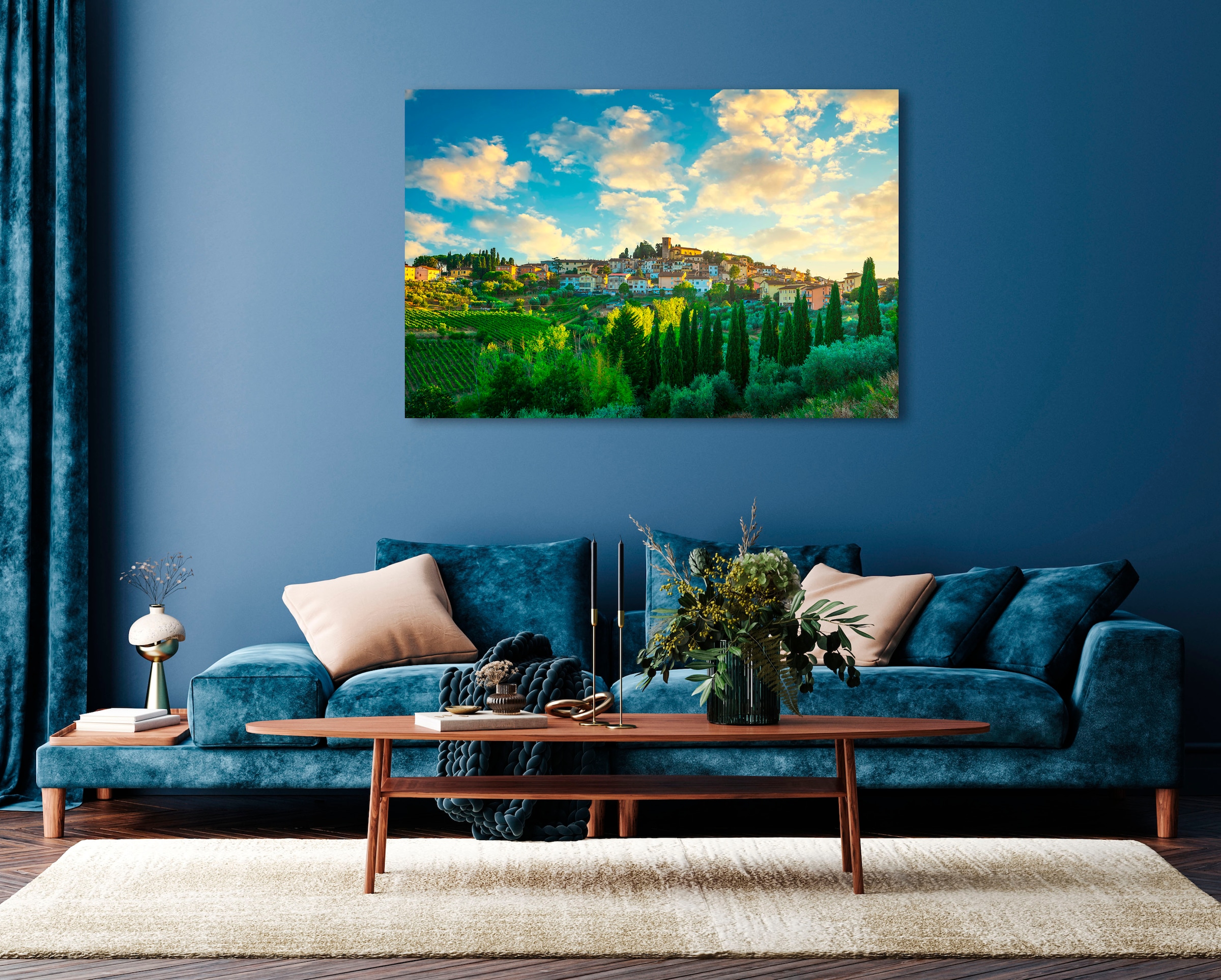 queence Acrylglasbild »Elina« Gebäude   Italien   Landschaft   Stadt   Tann günstig online kaufen