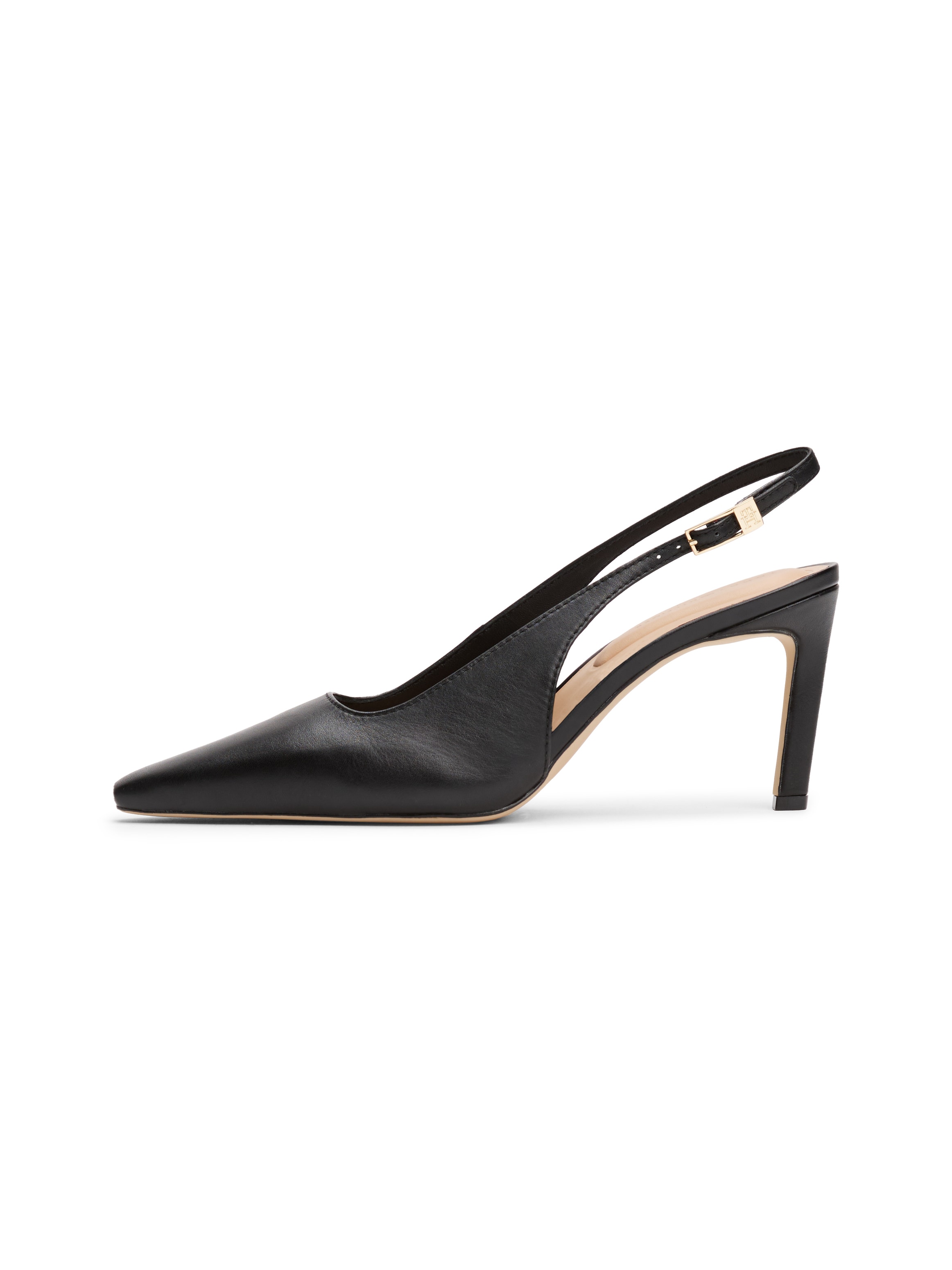 Tommy Hilfiger Slingpumps »SQUARED TOE HIGH HEEL SLINGBACK«, Stilettoabsatz, Abendschuh, Festtagsschuh in spitz zulaufender Form