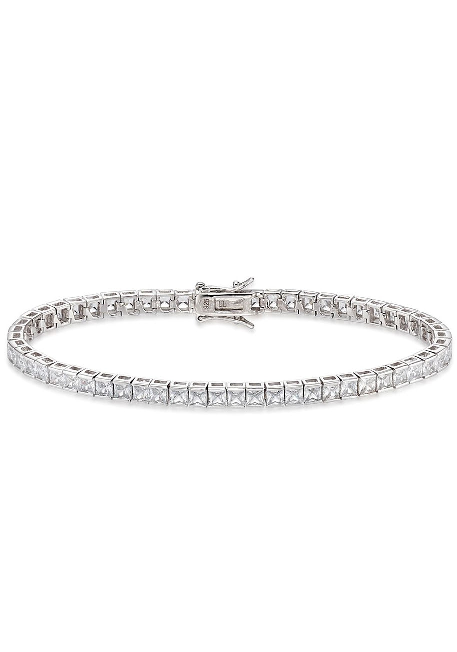 Bruno Banani Silberarmband »Schmuck Geschenk, Armkette Tennisarmband  Glitzersteine Silber«, mit Zirkonia im Online-Shop bestellen