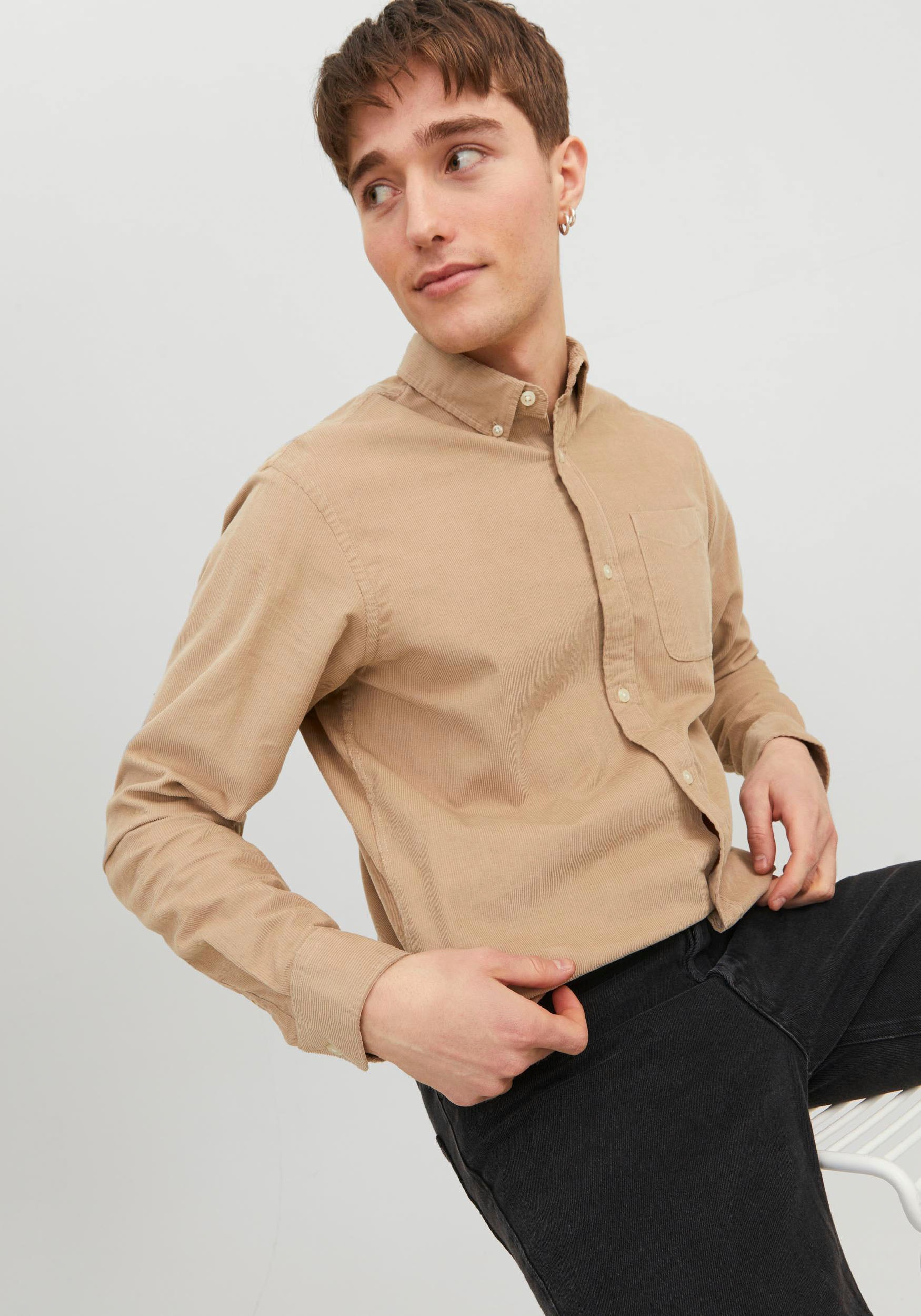 Jack & Jones Langarmhemd »JJECLASSIC CORD SHIRT LS SN«, aus Cord