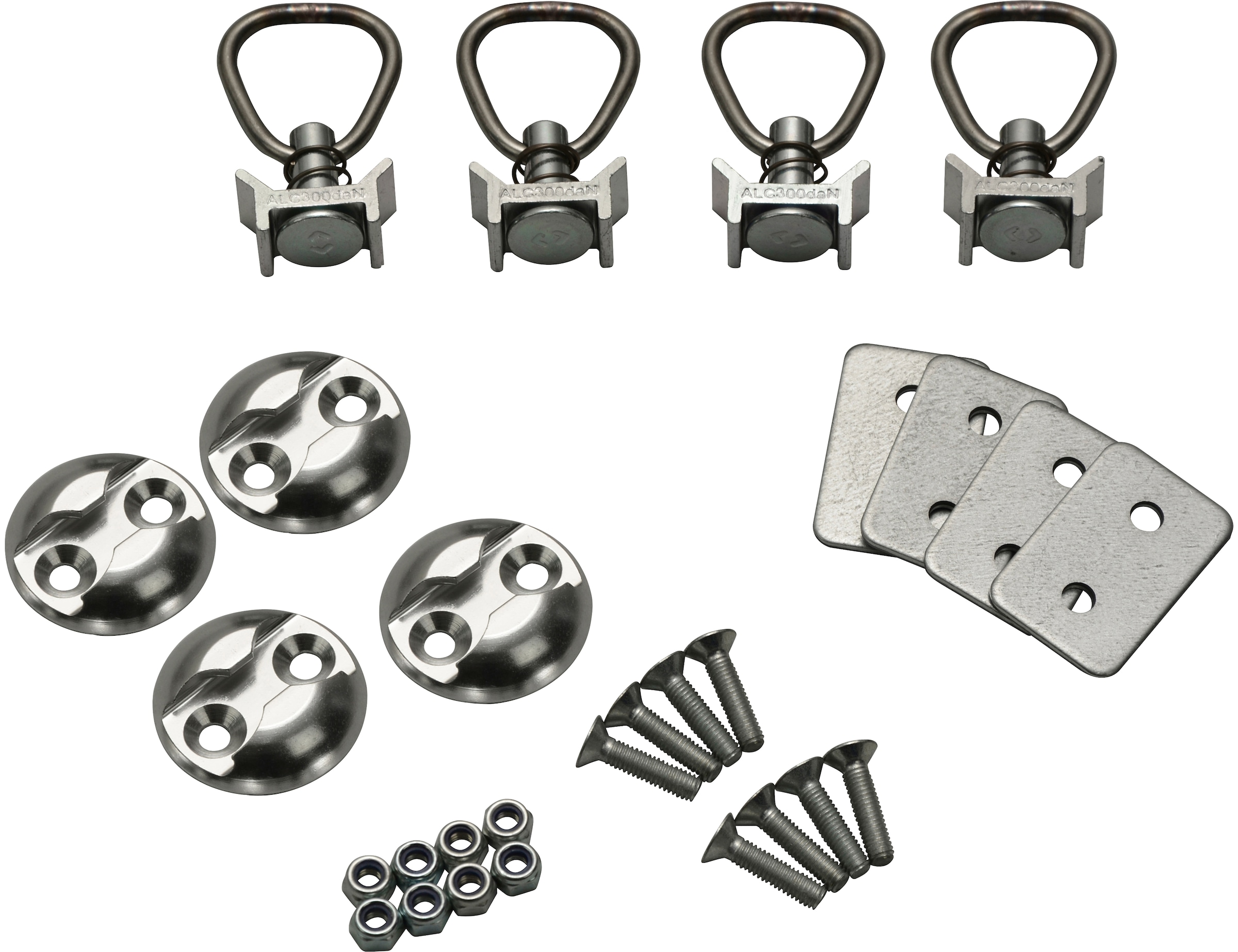 STEMA Schrauben-Set »Zurrset light«, (Set, 20 St.), Geeignet für Fahrzeuge und Anhänger, ermöglicht Setzen des Zurrpunkts