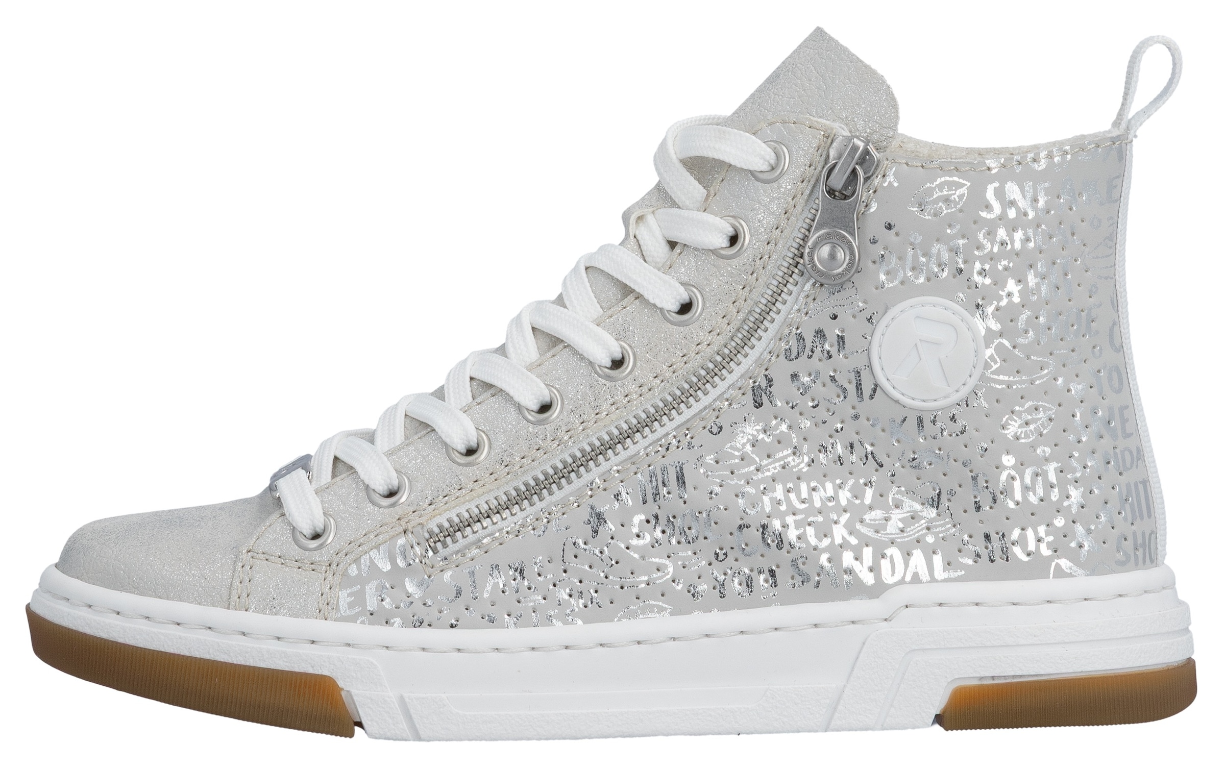 Rieker Sneaker  High Top-Sneaker, Freizeitschuh, Schnürschuh mit Plateausohle