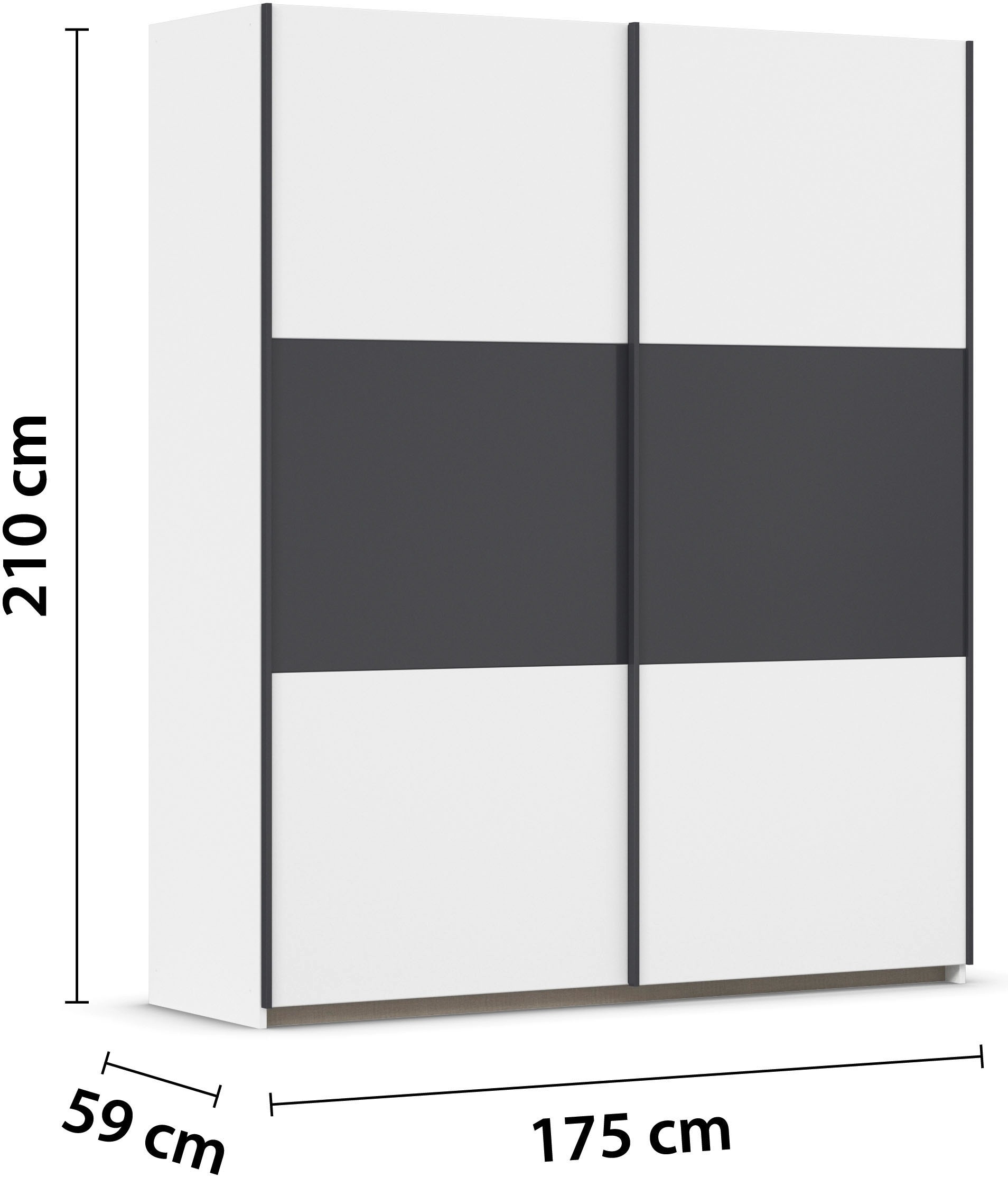 rauch Schwebetürenschrank »Kleiderschrank Schrank Garderobe Garderobenschrank Wäscheschrank NEO«, (in 3 verschiedenen Ausstattungen BASIC/CLASSIC/PREMIUM), mit großzügigem Stauraum und vielfältigen Farbkombinationen