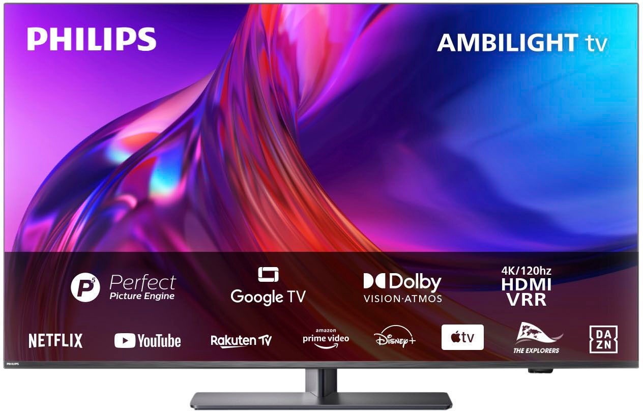 cm/55 auf LED-Fernseher 139 Zoll, Philips 4K Ultra bestellen HD, TV TV-Smart-TV-Google Rechnung »55PUS8808/12«, Android