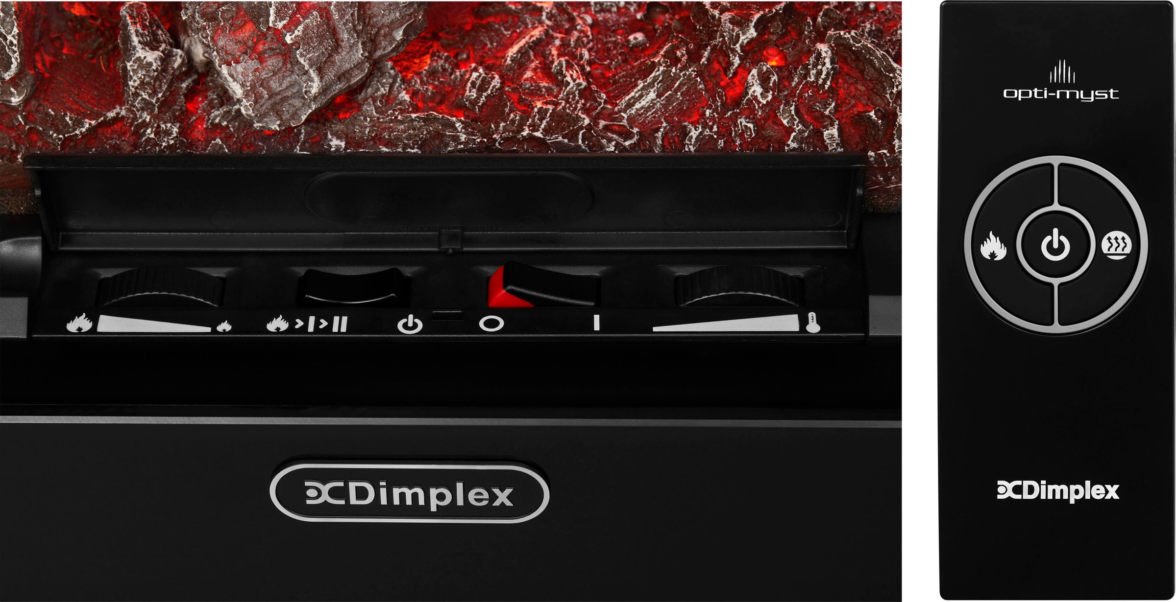 Dimplex Elektrokamin »Verdi black«, mit Heizfunktion, bis zu 2000 Watt