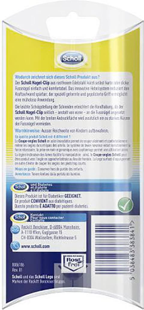 Scholl Fußnagelknipser »Nagel-Clip«, rostfrei