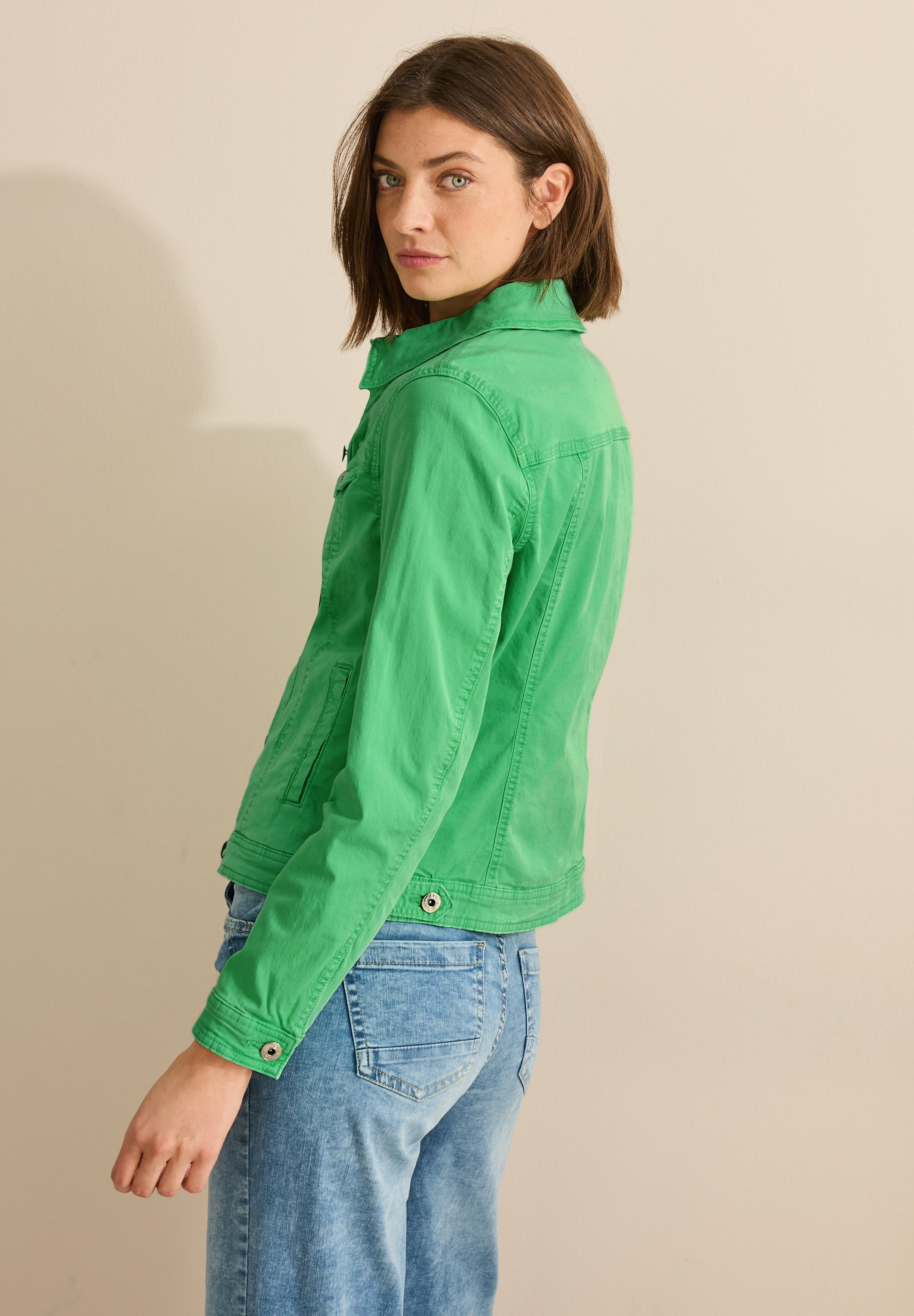 Cecil Jeansjacke, mit Hemdkragen