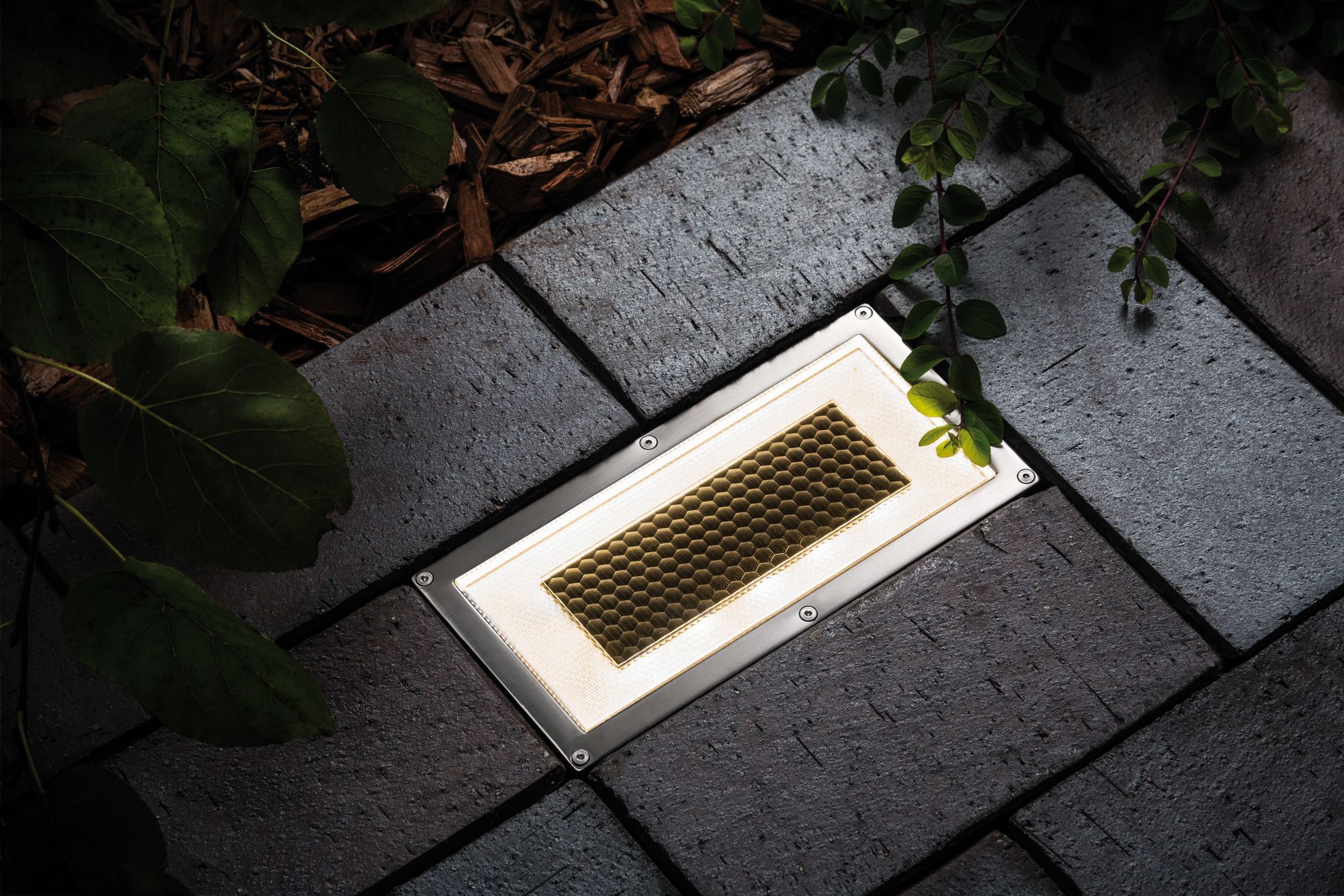 Paulmann LED Einbauleuchte »Box«, 1 flammig, Leuchtmittel LED-Board | LED fest integriert, LED-Board, Bodeneinbauleuchten-Set, Solar, Edelstahl