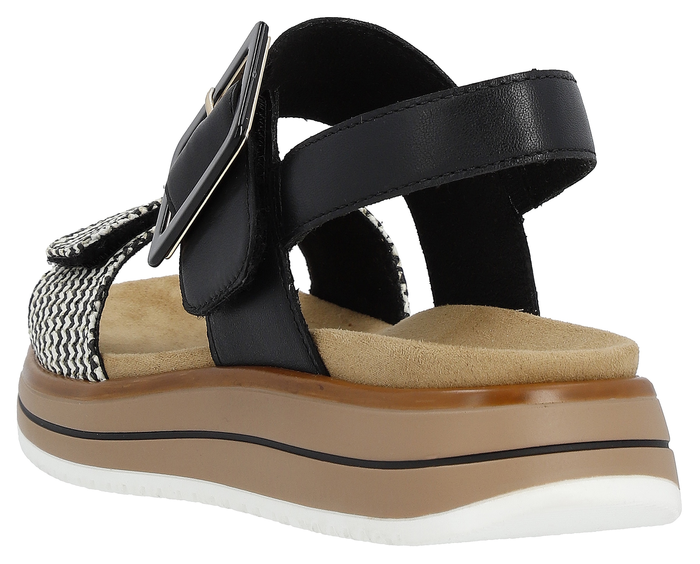 Remonte Keilsandalette »ELLE-Collection«  , Sommerschuh, Sandale, Komfortschuh mit praktischen Klettverschlüssen