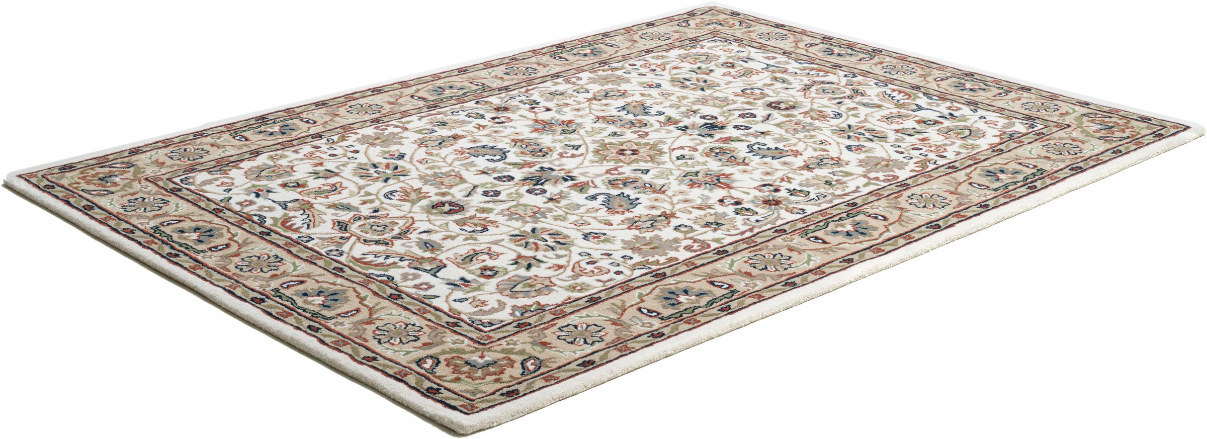 THEKO Wollteppich »Royal Orient Isfahan«, rechteckig, 14 mm Höhe, handgetuftet, Orient-Optik, reine Wolle