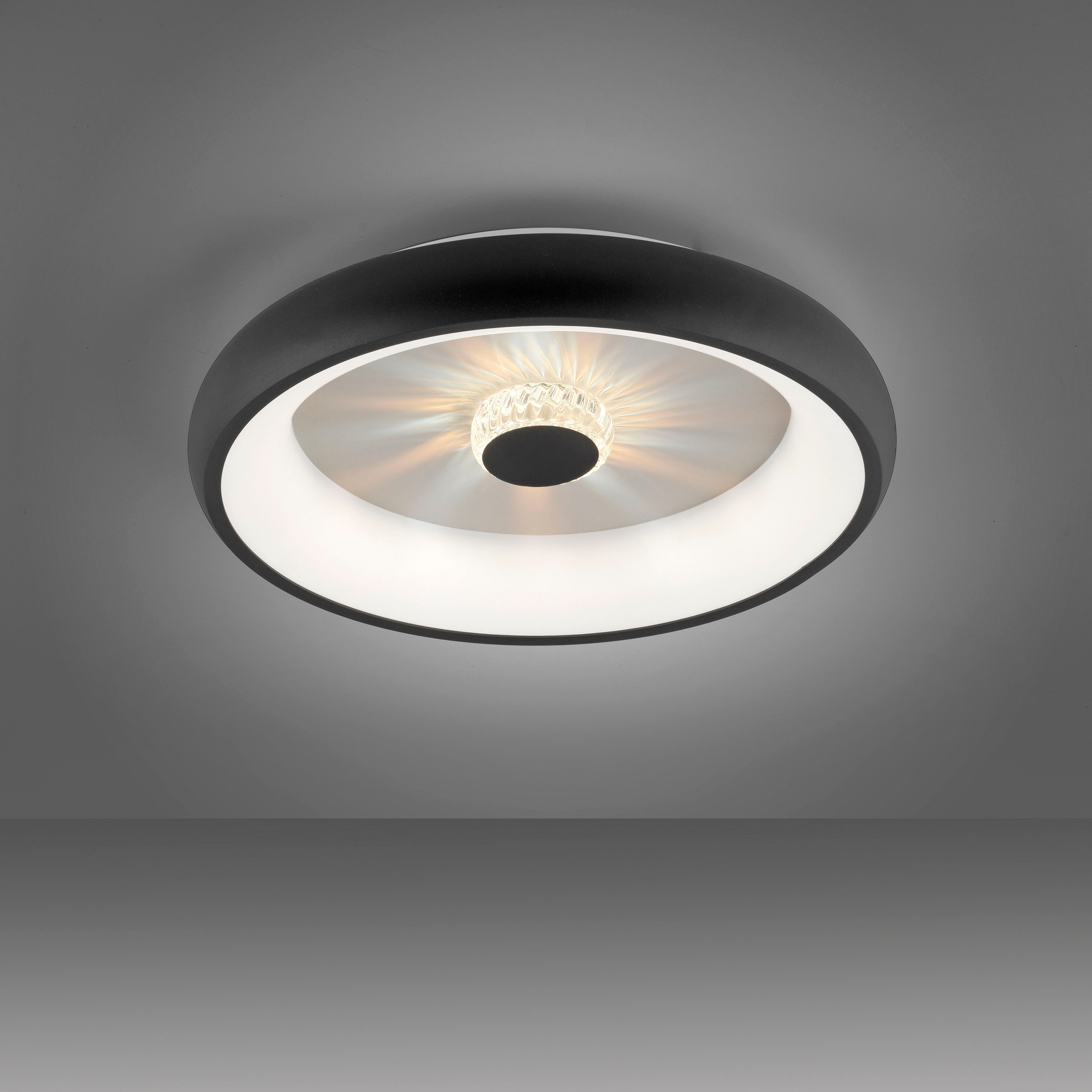 JUST LIGHT Deckenleuchte »VERTIGO«, 1 flammig, Leuchtmittel LED-Board | LED fest integriert, CCT über Fernbedienung, Funk inkl., separat steuerbar über FB, Memory