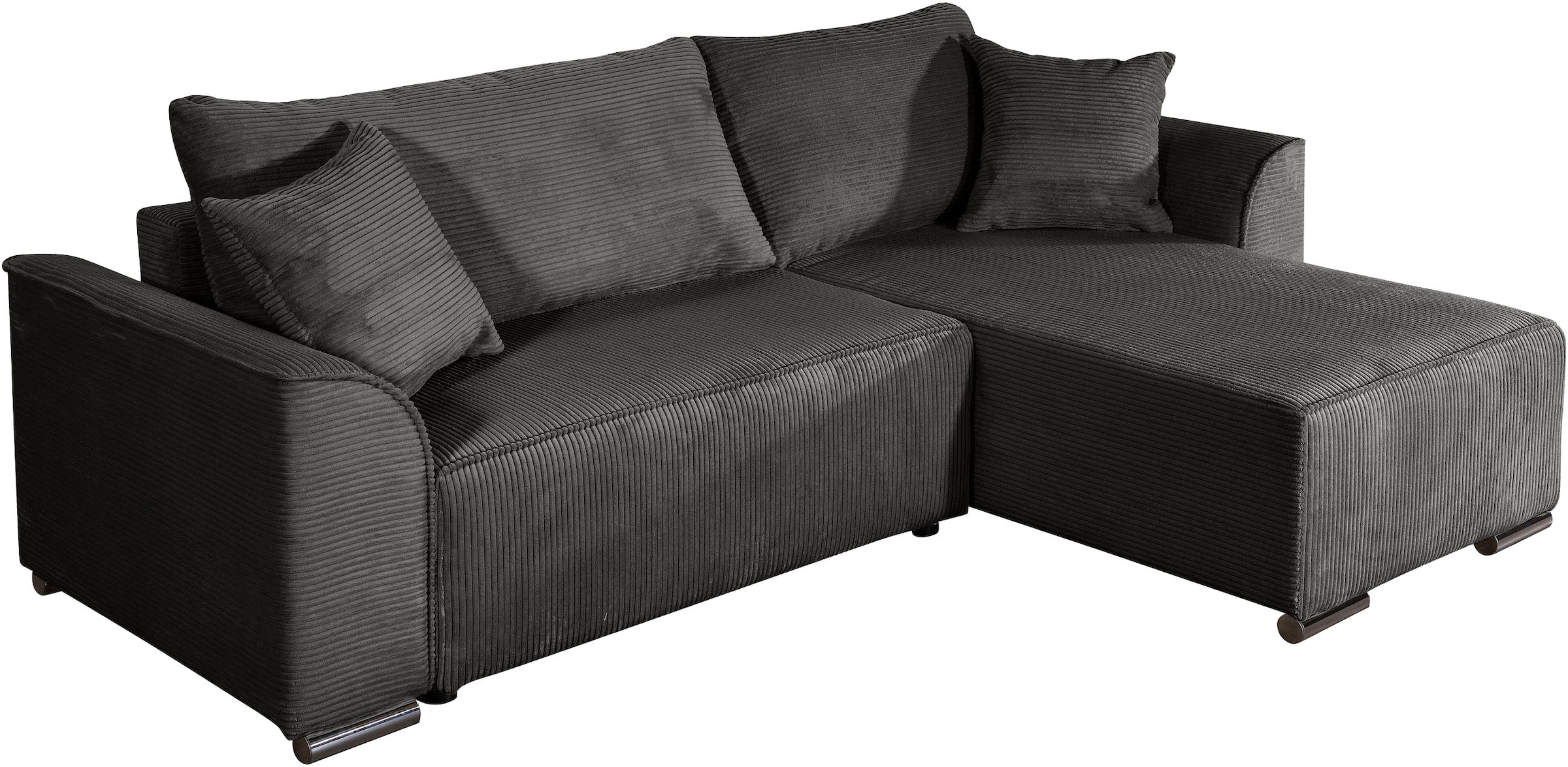 COLLECTION AB Ecksofa »Sara L-Form, B: 236 cm, Schlaffunktion, Bettkasten, optional Topper« Bonnellfederkern, Liegefl. 116x190 cm, Couch als Schlafsofa
