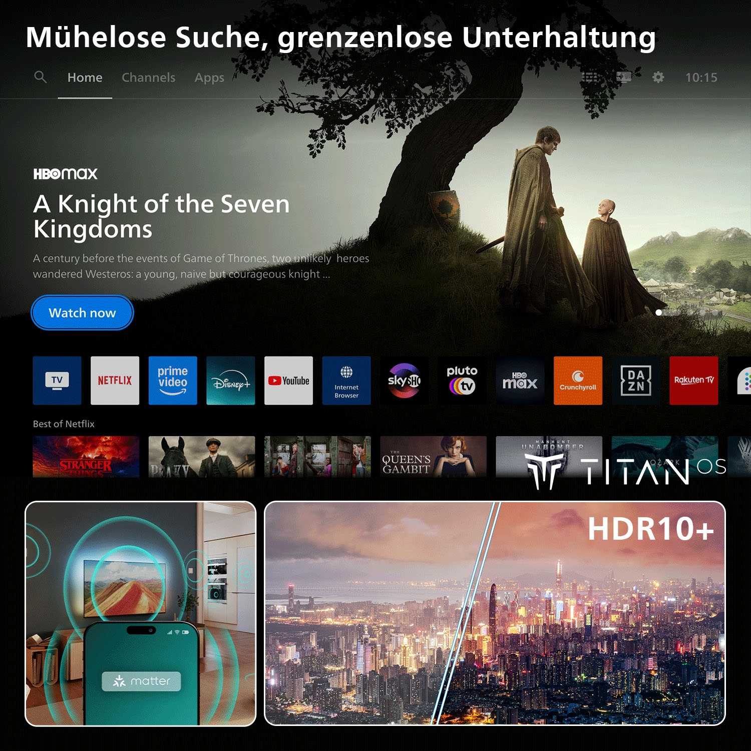 Philips LED-Fernseher »65PUS8001/12« 164 cm/65 ″ Smart-TV