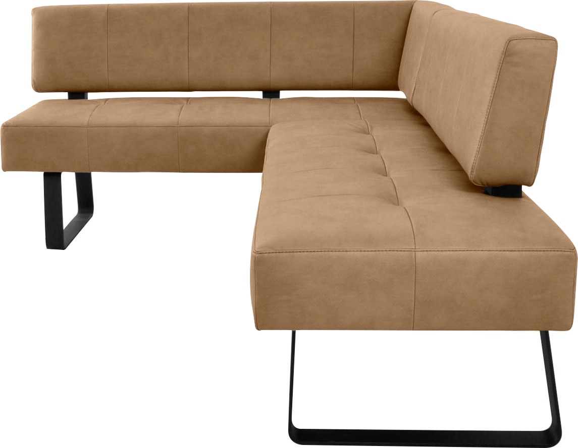 K+W Komfort & Wohnen Eckbank »Spider II«, Sitzsteppung, bequem durch Sandwichbauweise, 2 Stellmaße