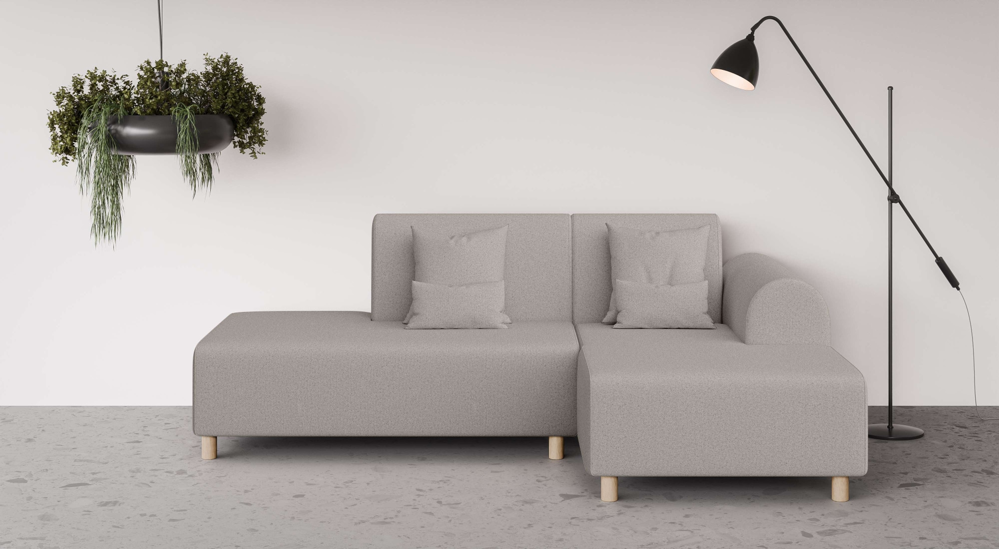 INOSIGN Ecksofa »Suyala«, L-Form mit Hocker günstig online kaufen