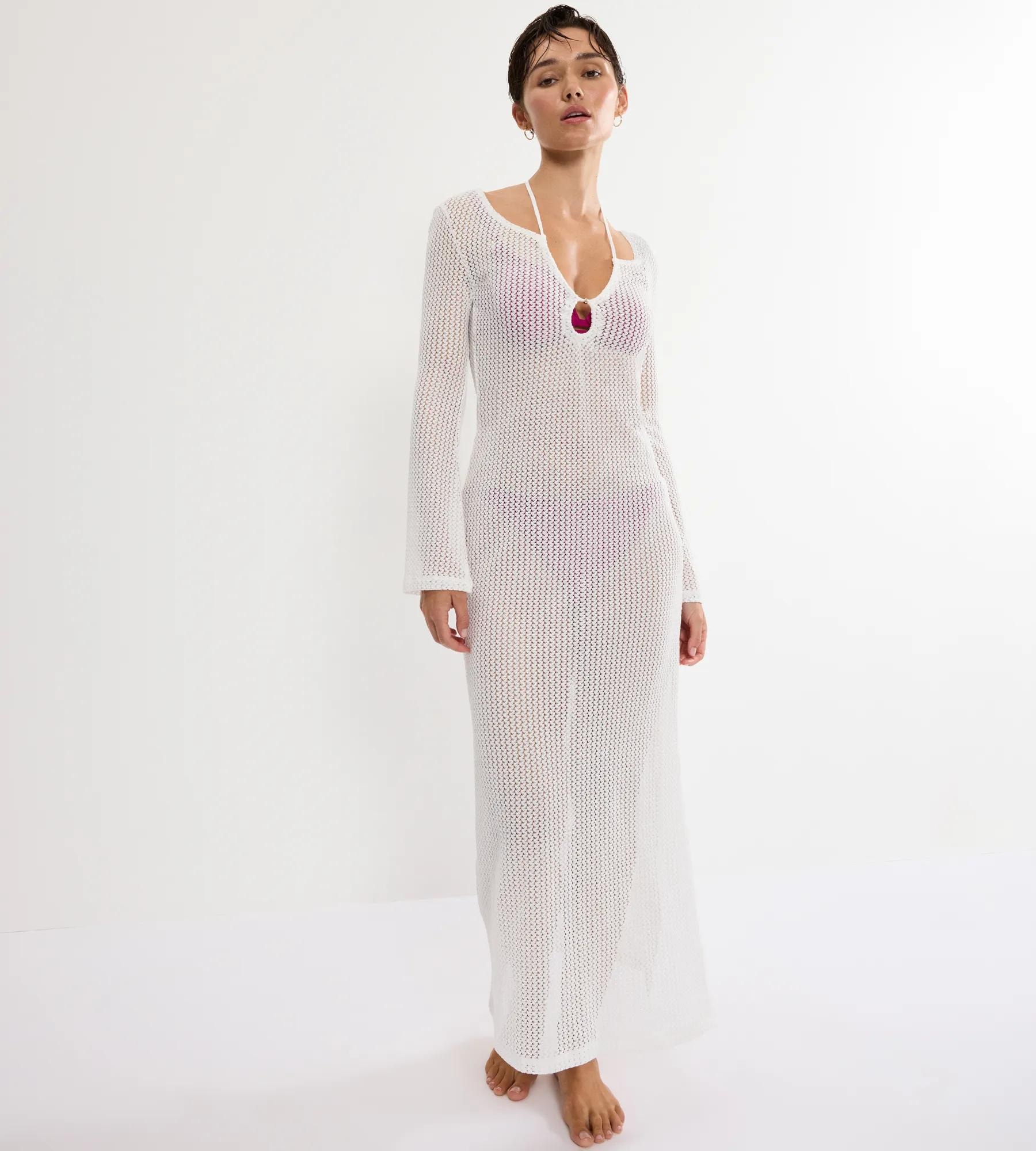 Triumph Strandkleid »Beach MyWear Crochet Long Dress LSL« weiches Häkeldesign