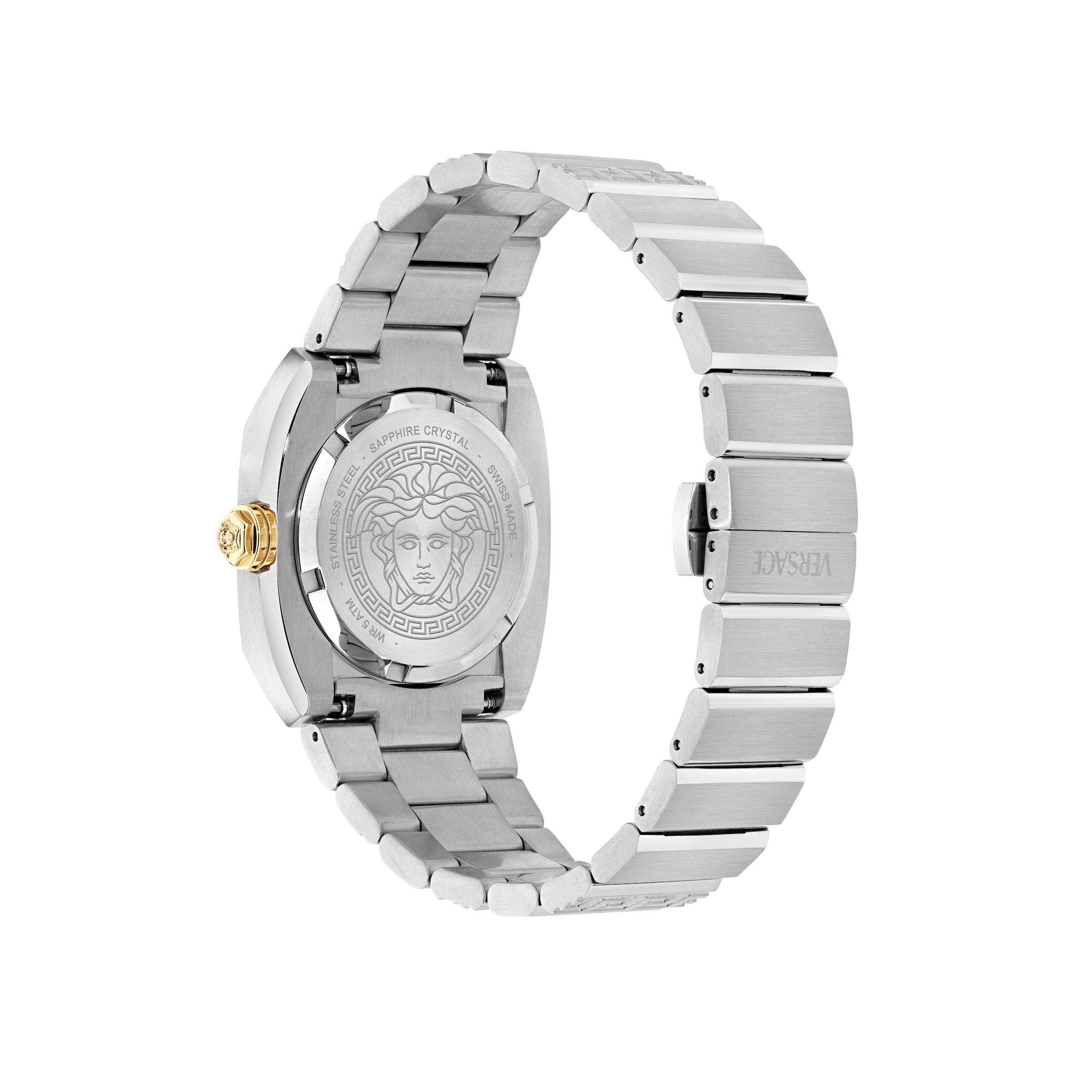 Versace Quarzuhr »MEDUSA ANTARES« Armbanduhr, Damenuhr, Swiss Made, Edelstahlarmband, analog